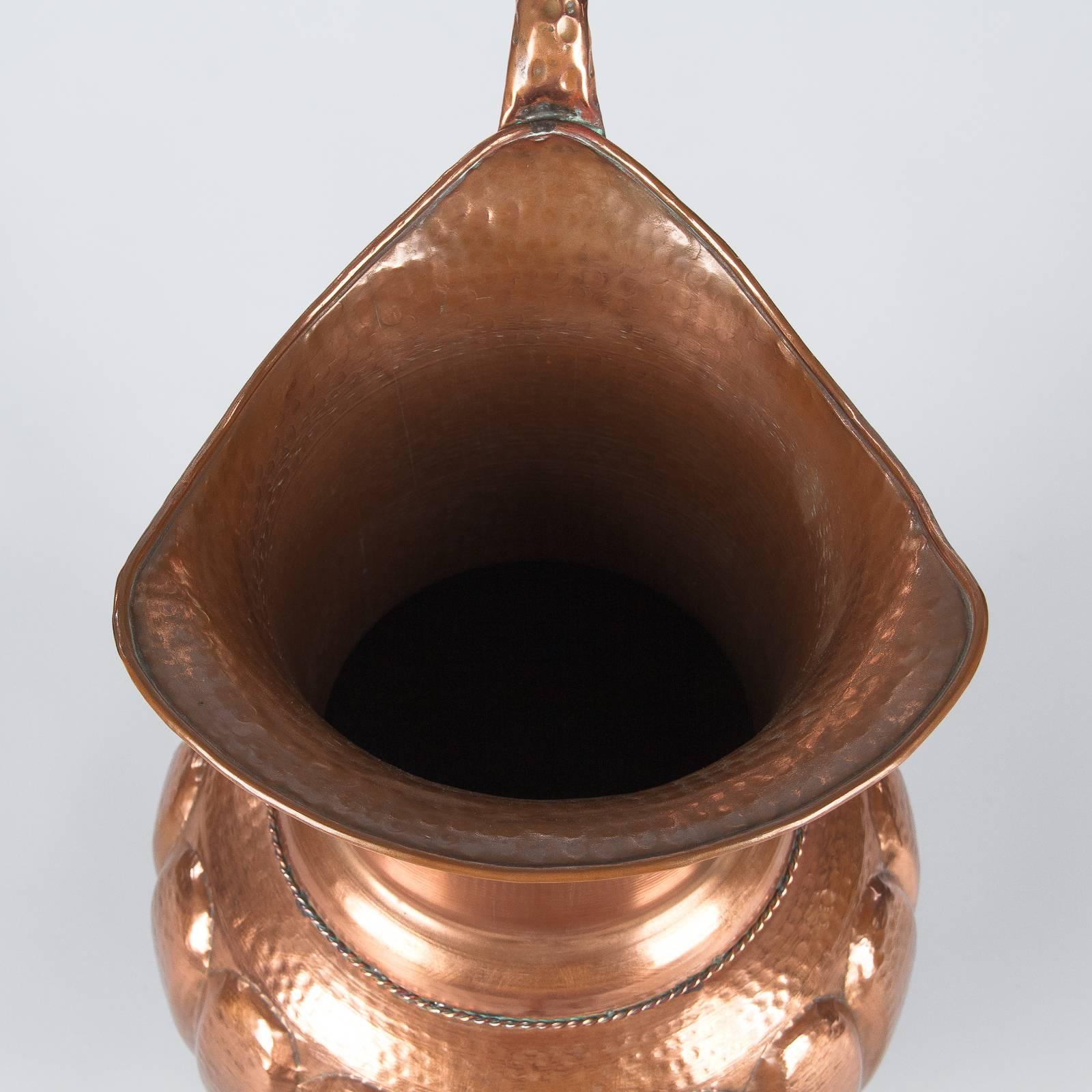 20th Century French Copper Pitcher or Umbrella Stand, 1950s