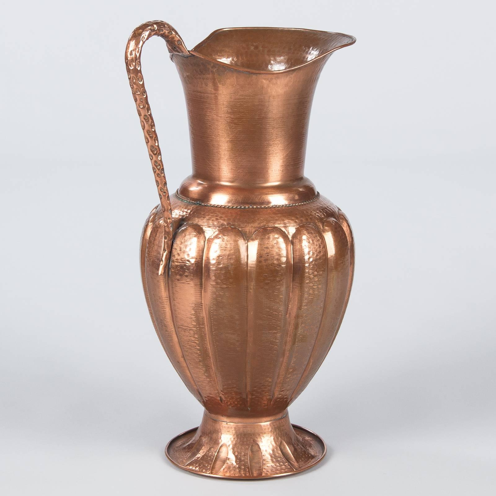 French Copper Pitcher or Umbrella Stand, 1950s 2