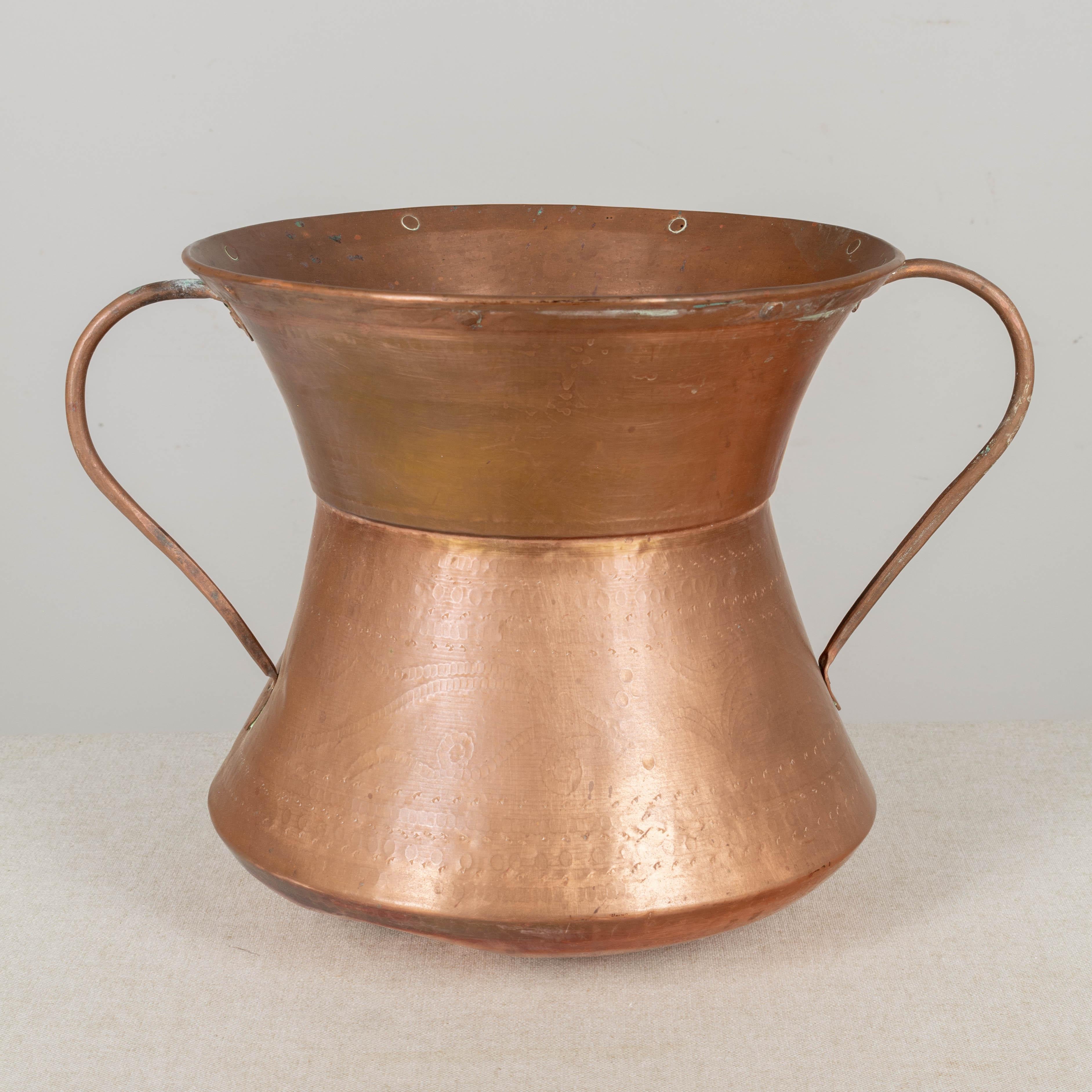 Rustic French Copper Pitcher or Vase