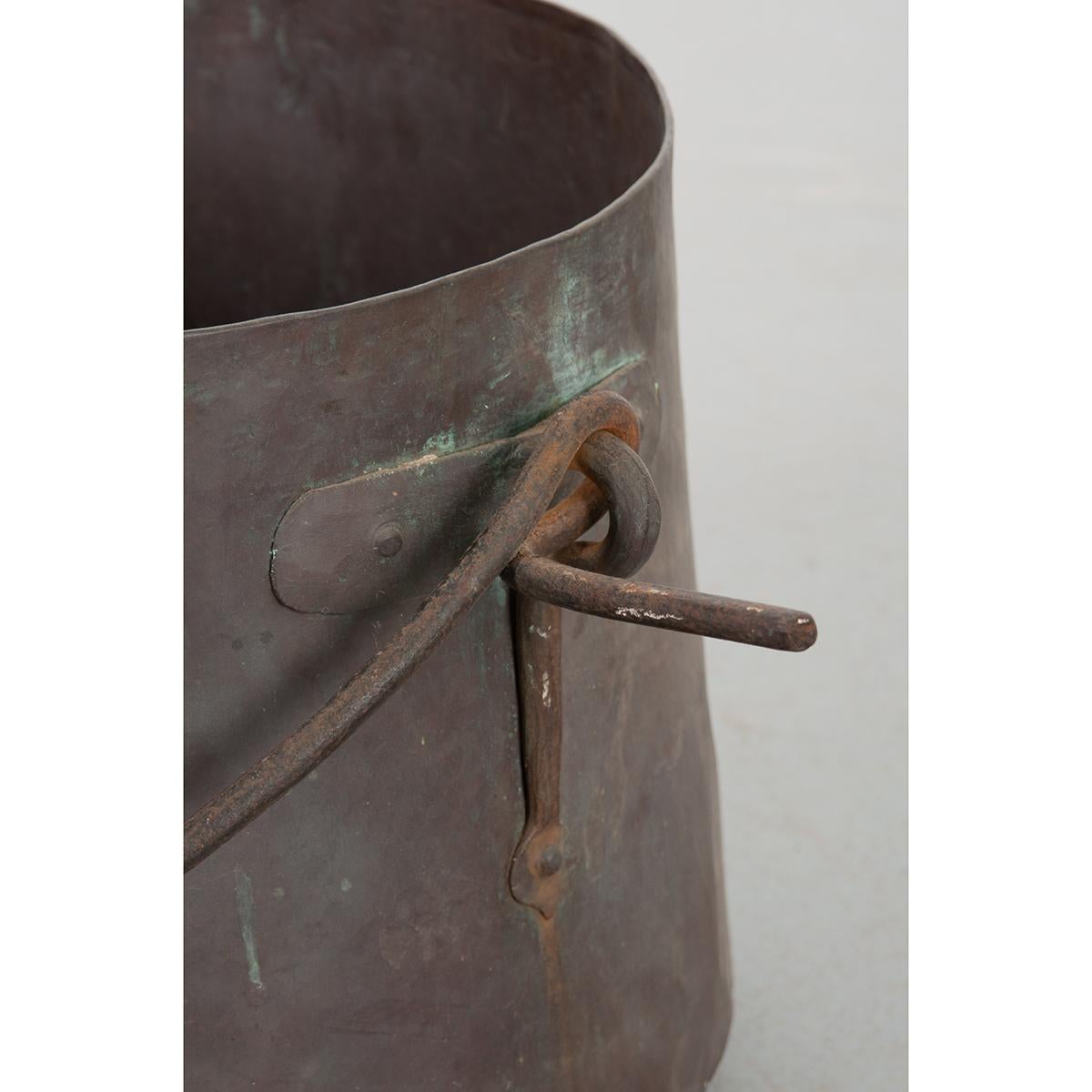 French Copper Pot In Good Condition For Sale In Baton Rouge, LA