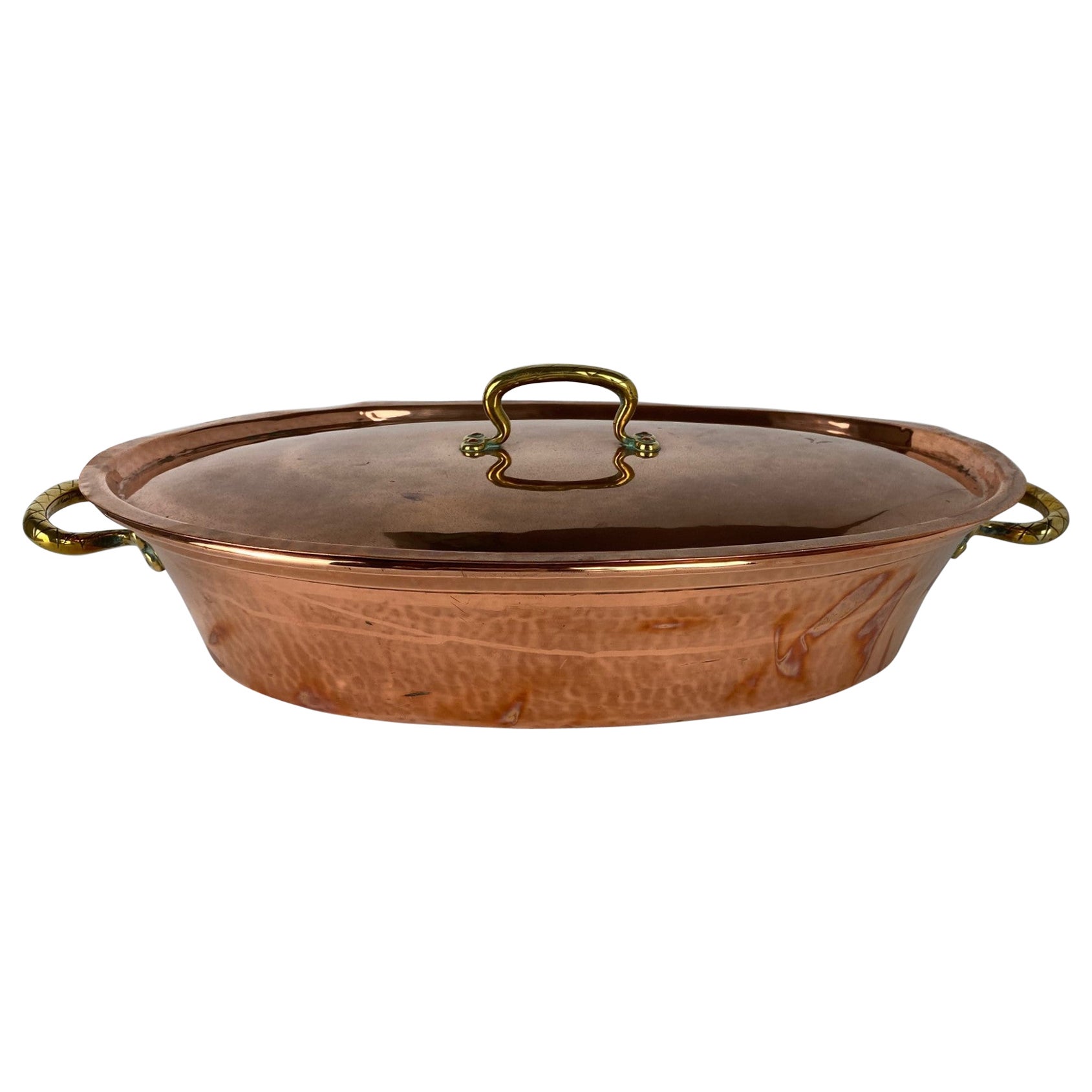 French Copper Pot with Lid, 18th Century