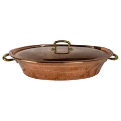 French Copper Pot with Lid, 18th Century