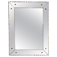 Miroir français teinté cuivre