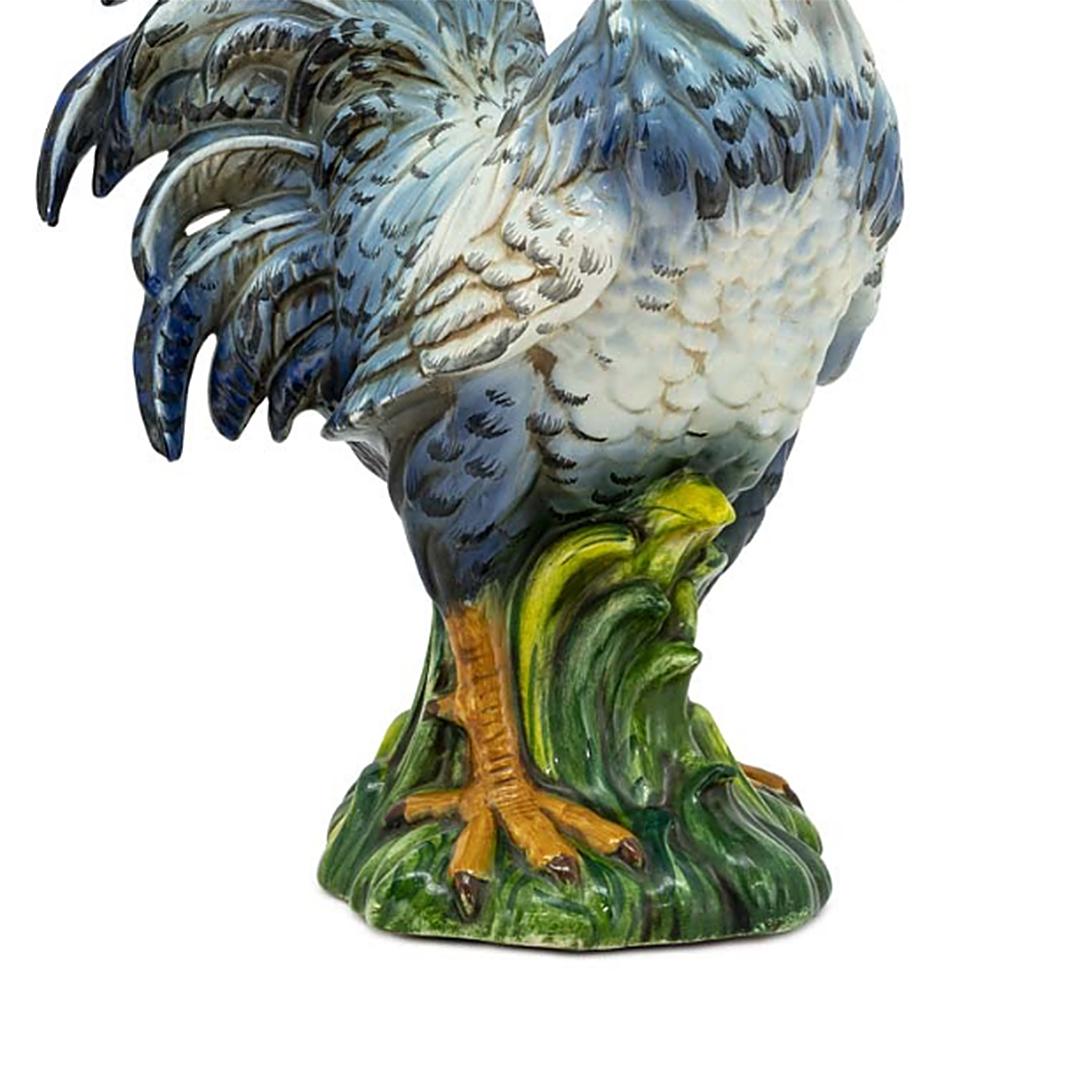 italien Sculpture française Coq en céramique en vente