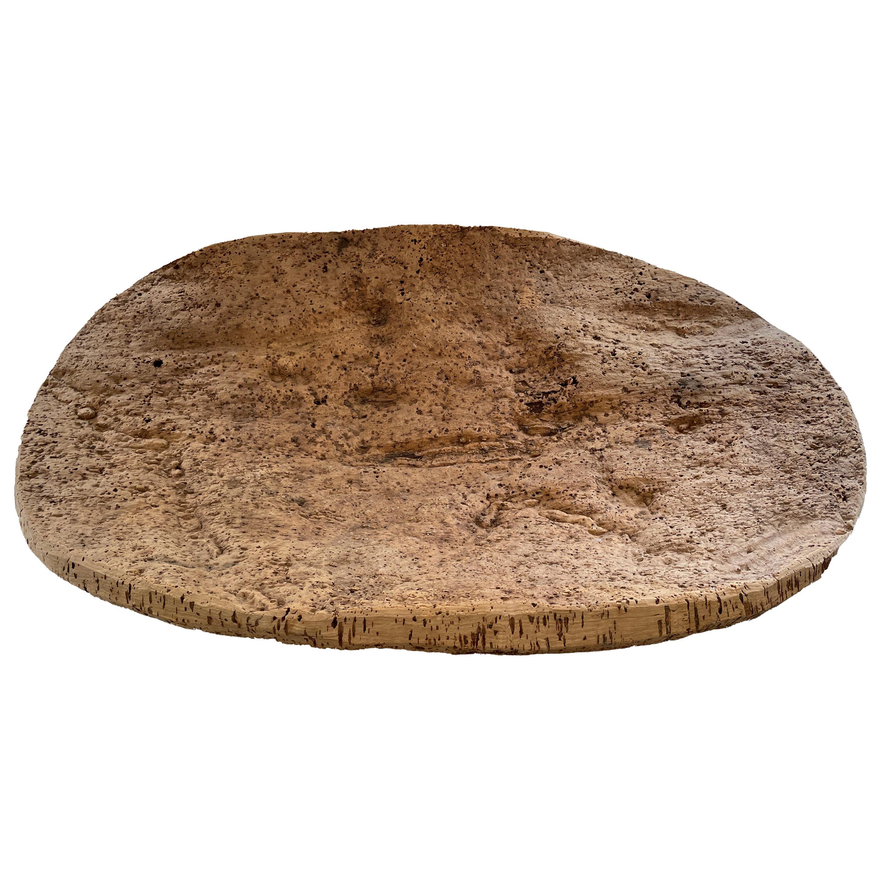 French Cork Oval Tray Bowl For Sale