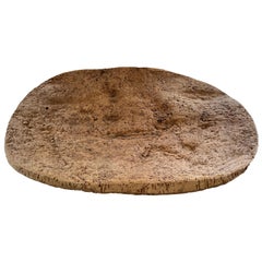 Vintage French Cork Oval Tray Bowl