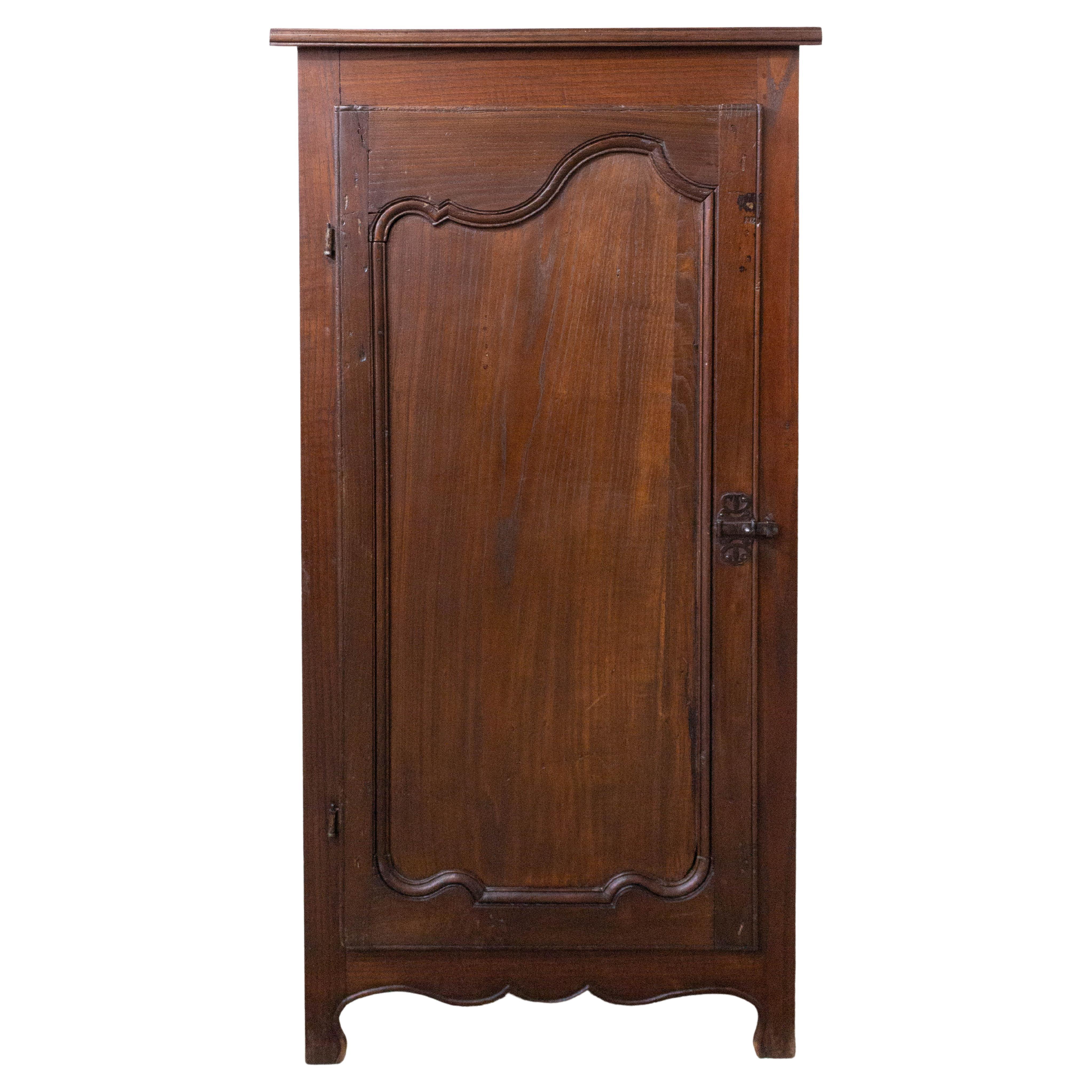 French Corner Cabinet Louis XV Style, Oak, Late 19th Century For Sale