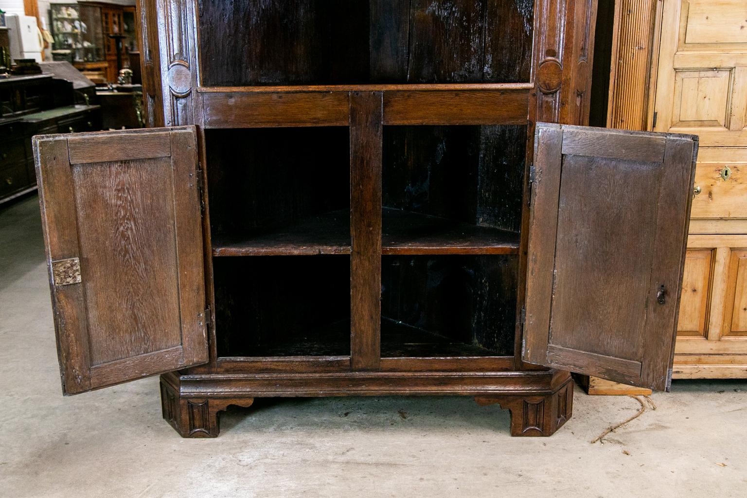 Steel French Corner Cupboard For Sale