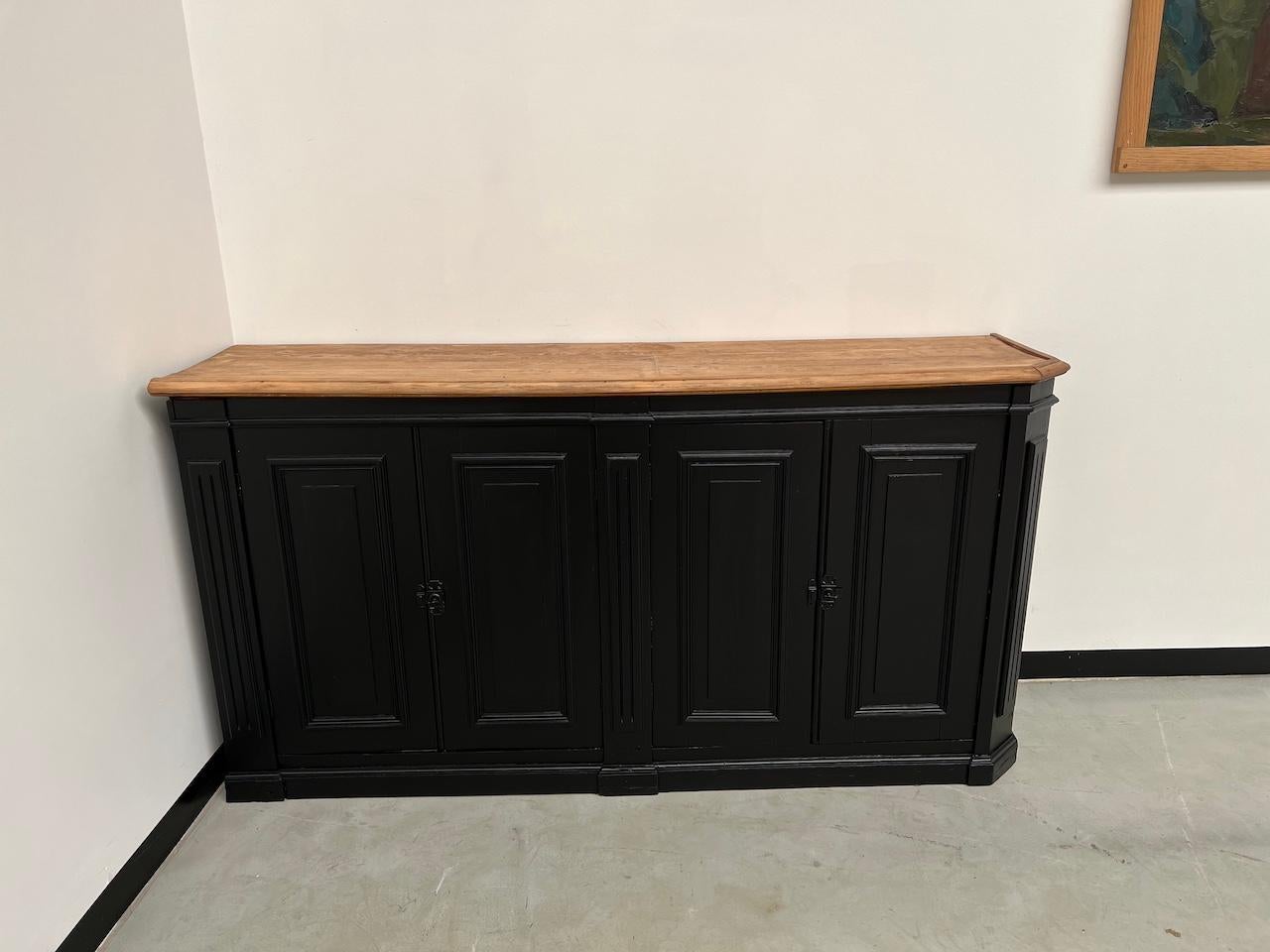 Französisches Eck-Sideboard, 1900er Jahre, vollständig restauriert im Zustand „Gut“ im Angebot in LYON, FR