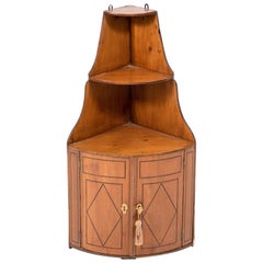 French Corner Wall Hanging Cabinet