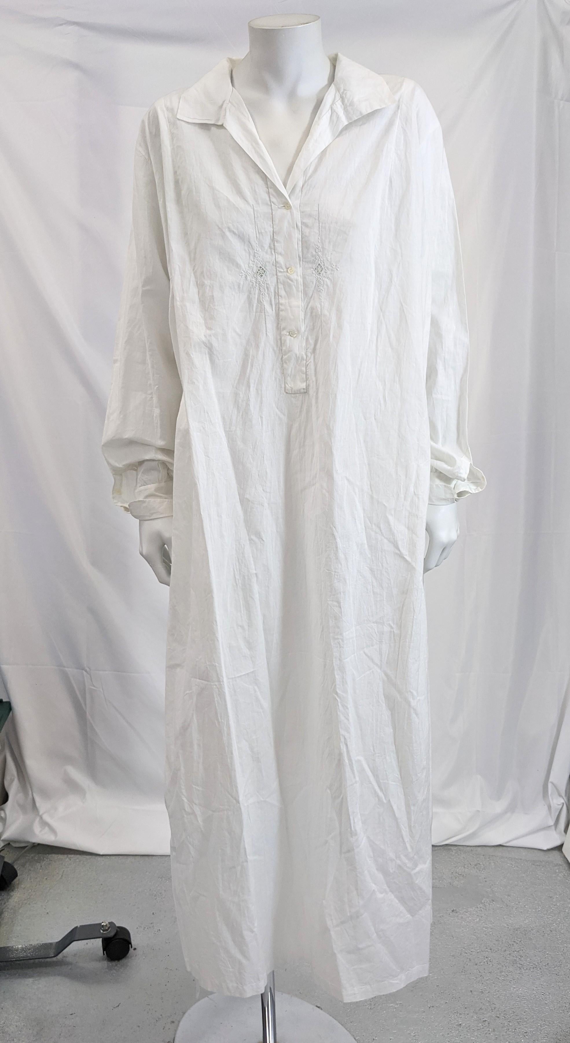 French Cotton Batiste Dress For Sale 2