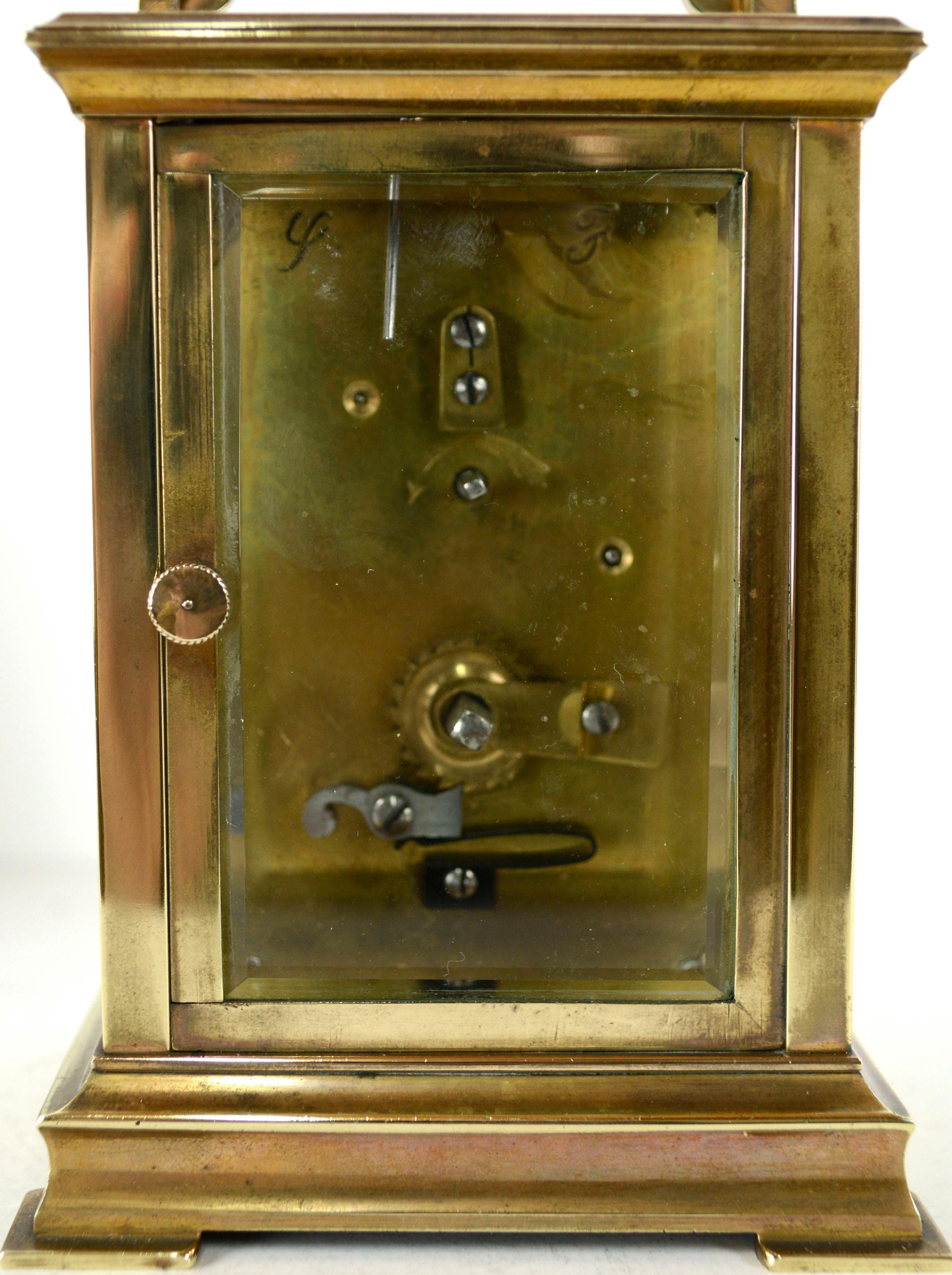 French Couaillet Freres Carriage Clock of Saint-Nicolas-D'Aliermont, Russell's 8