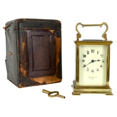 Used French Couaillet Freres Carriage Clock of Saint-Nicolas-D'Aliermont, Russell's