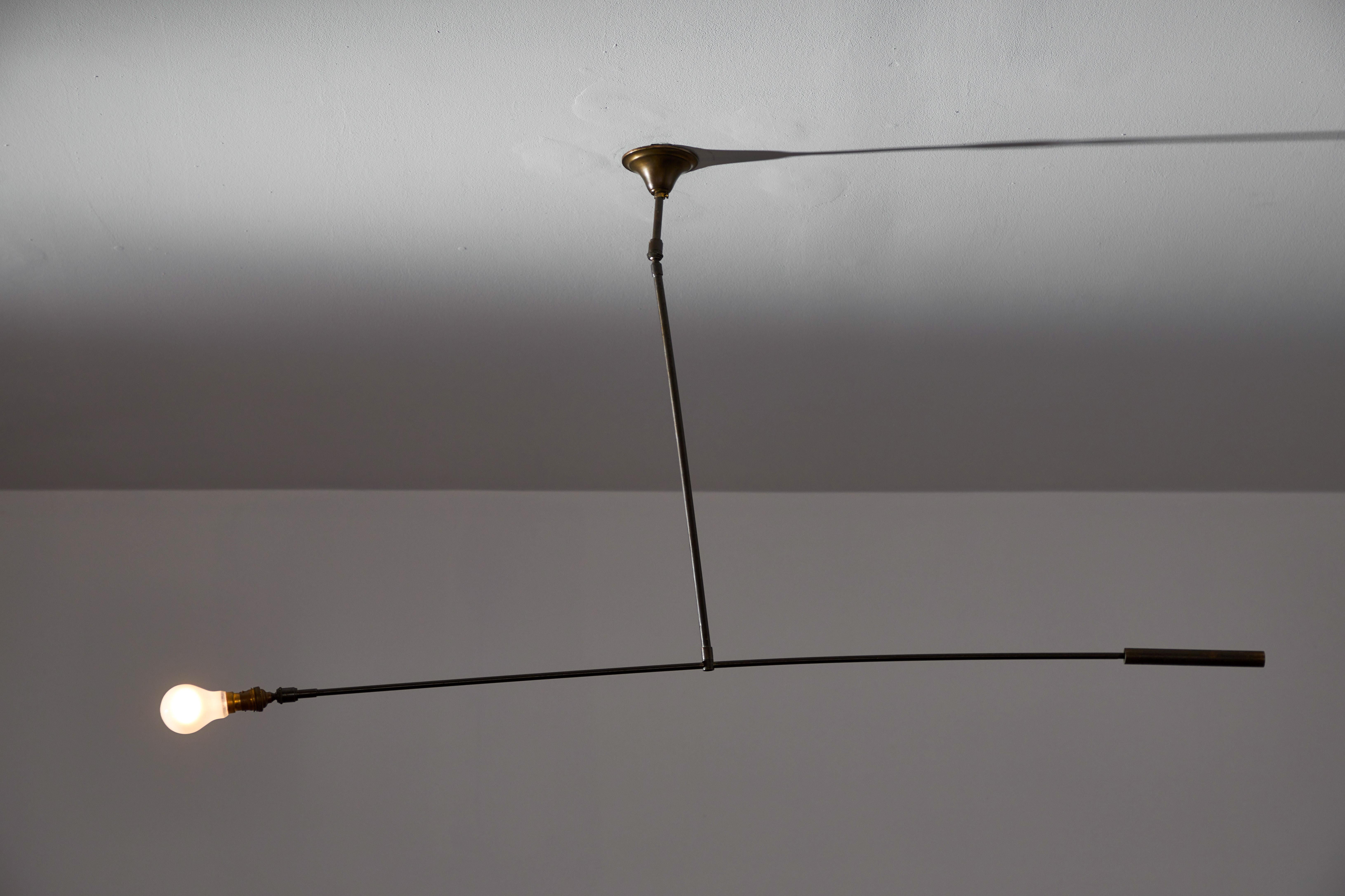 French Counter Balance Hanging Light In Good Condition In Los Angeles, CA