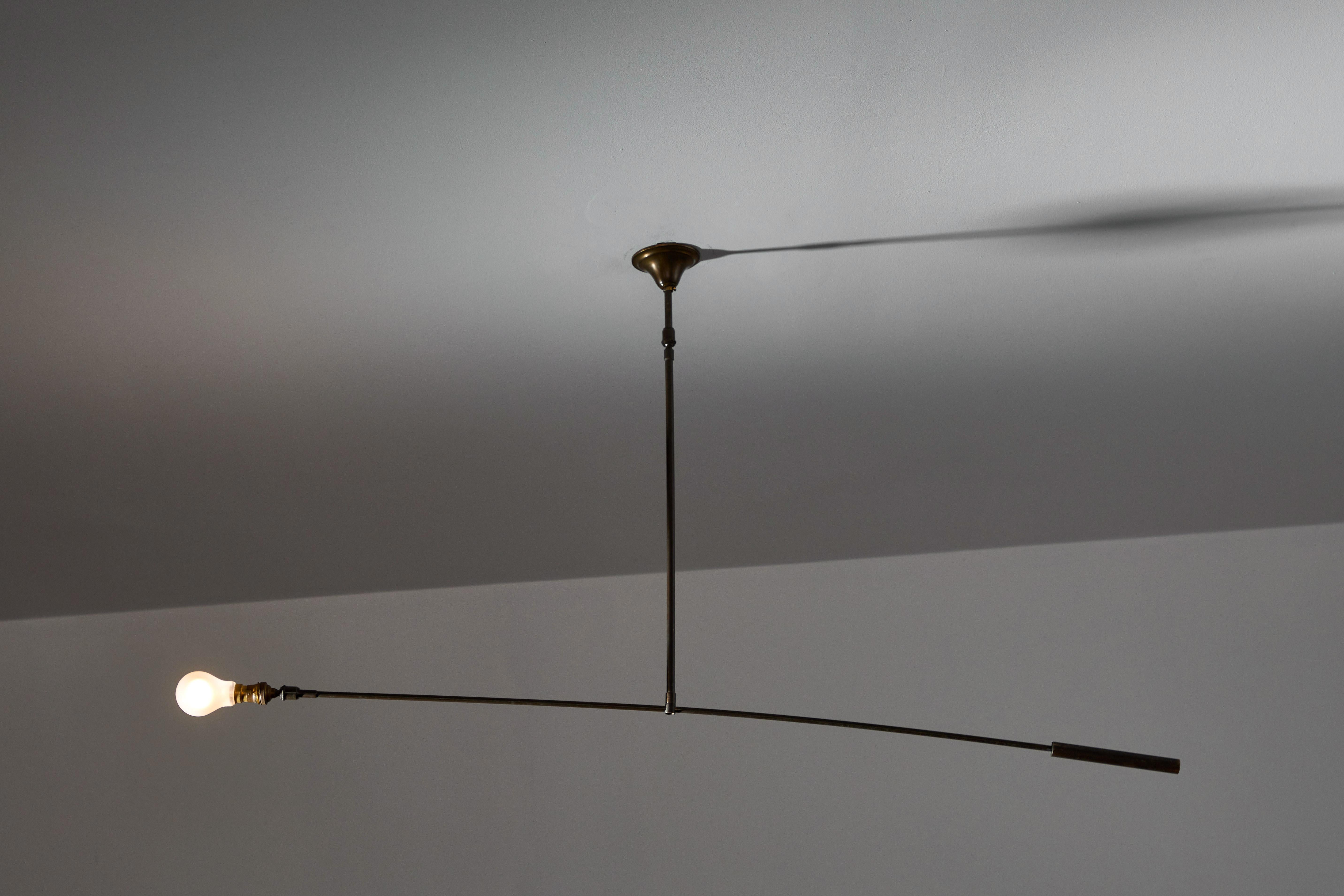 Mid-20th Century French Counter Balance Hanging Light