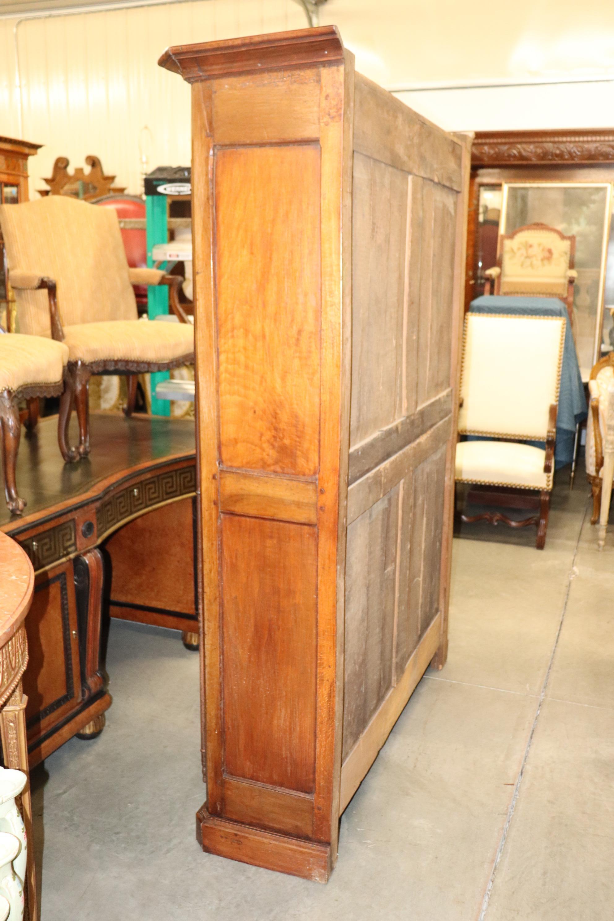 French Country Antique 1790s Era Armoire with Mesh Doors 4