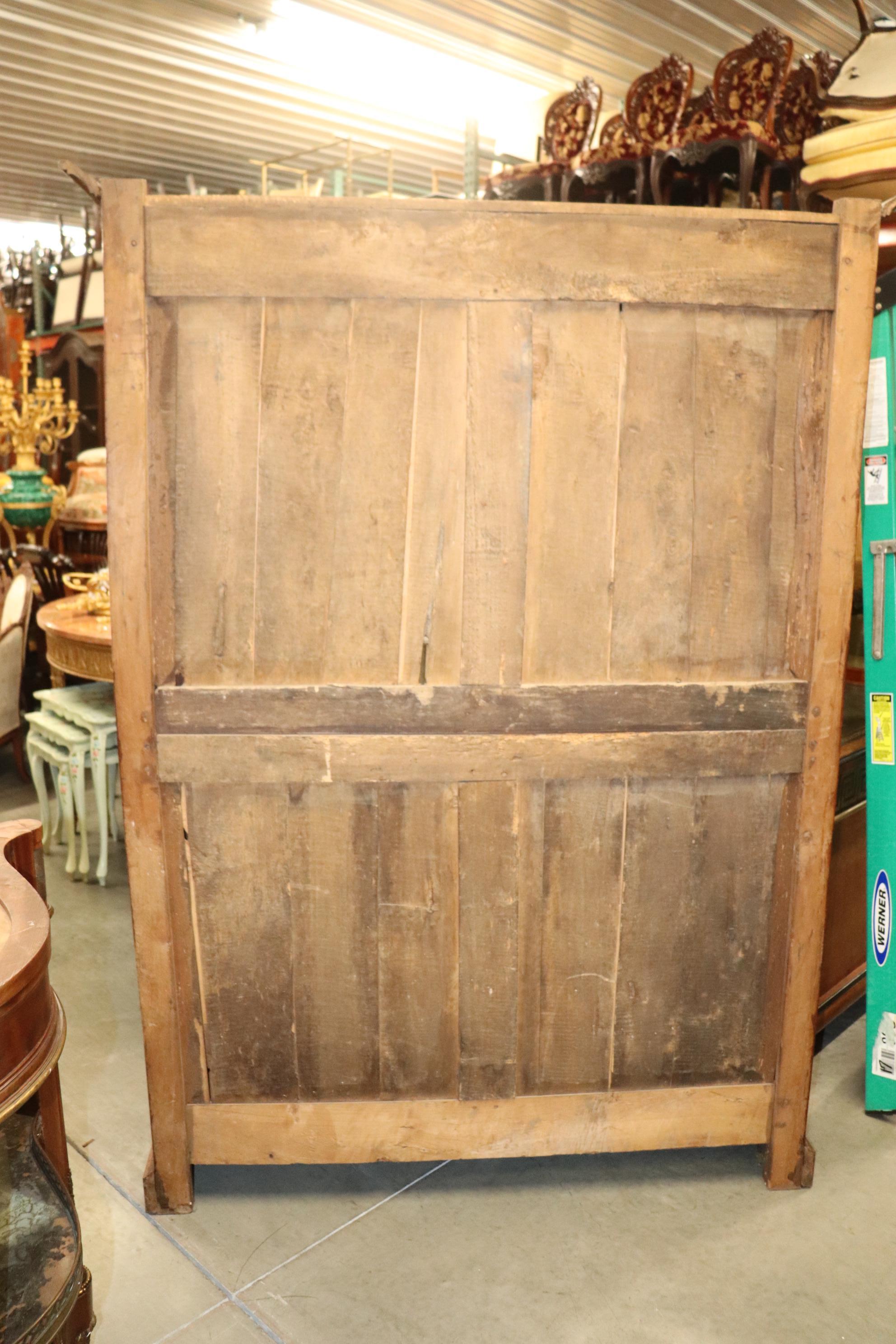 French Country Antique 1790s Era Armoire with Mesh Doors 7