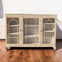 French Country Antique Vitrine Buffet - C. 1600s, Cottage, Farmhouse Sideboard