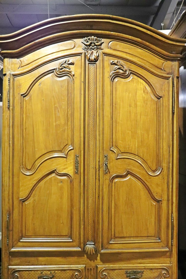 French Country Arched Top Mid 1800s era Armoire For Sale at 1stDibs ...