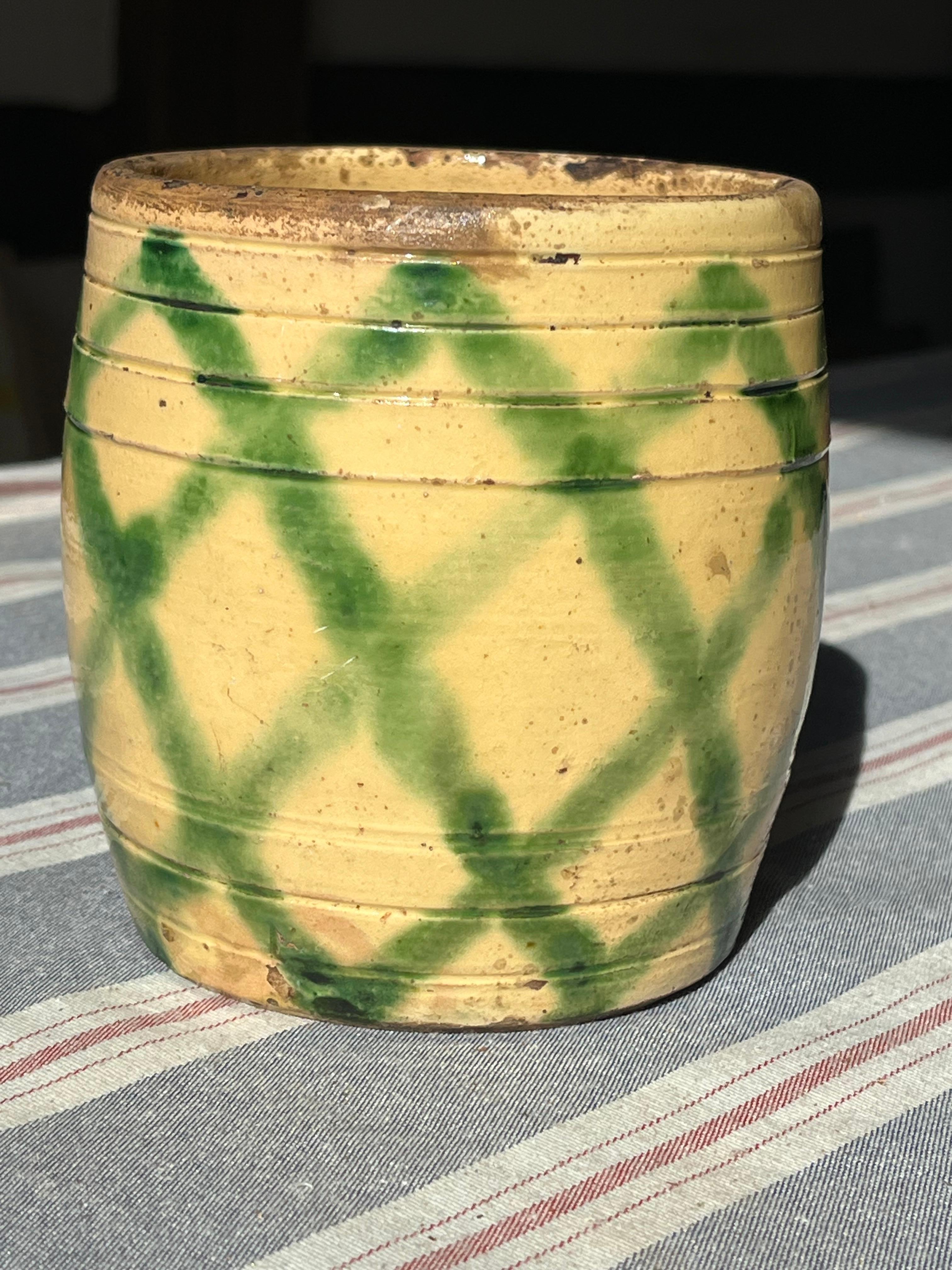 Stile provenzale Vaso a forma di barile French Country, Jaspe