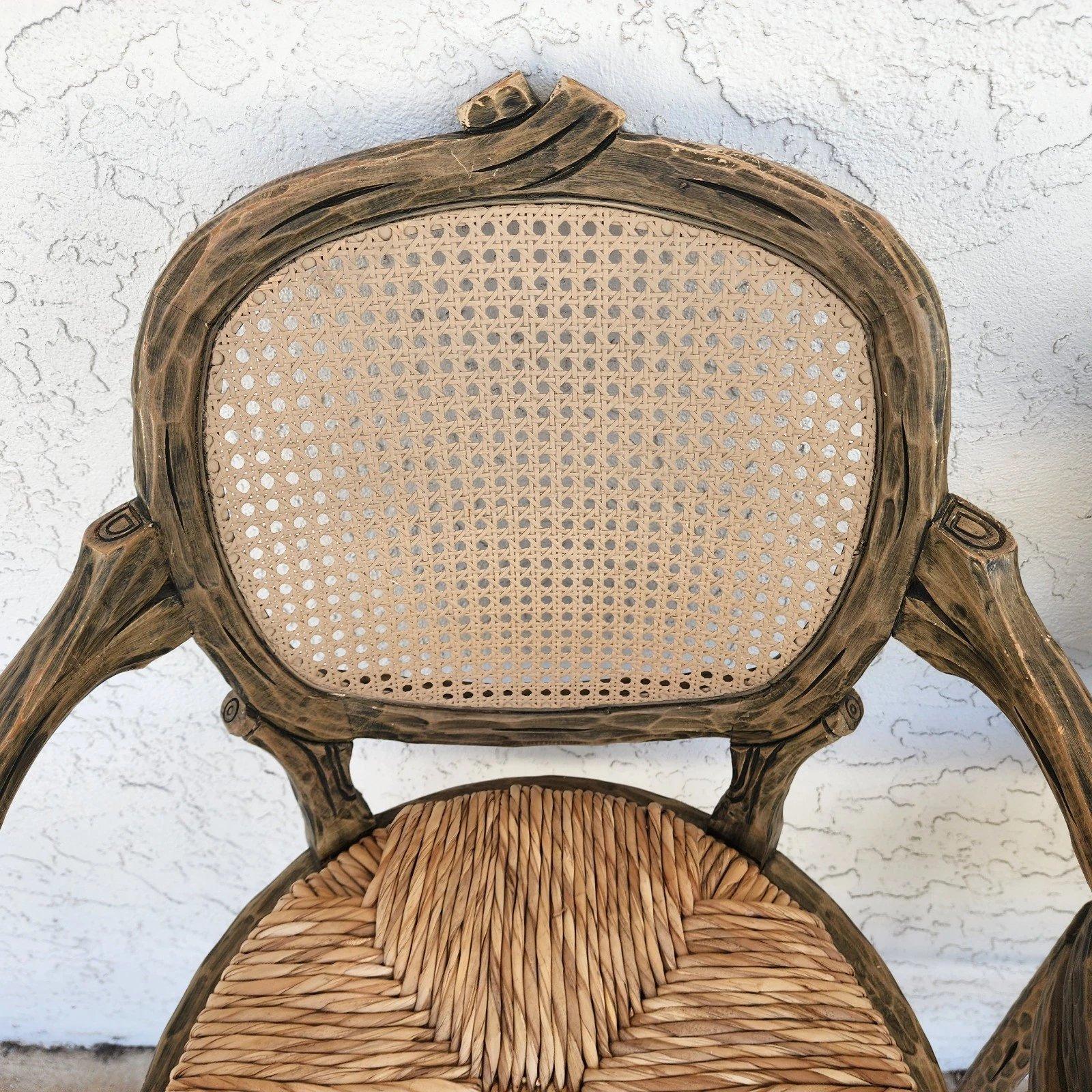 Tabourets de bar Faux Bois pivotants Lot de 3 en vente 8