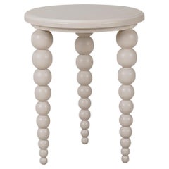 French Country Beaded Leg Side Table