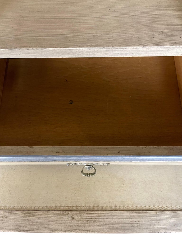 French Country Blue Secretaire/Desk with Wire Shelving and Pull out Lap