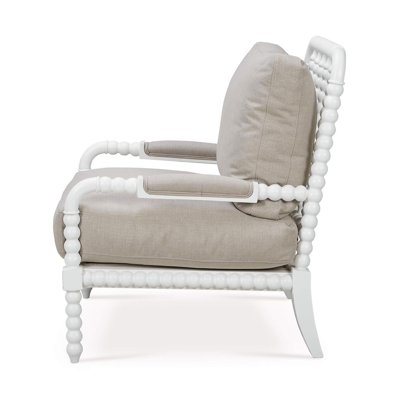 French Country Bobbin Armchair In New Condition For Sale In Westwood, NJ