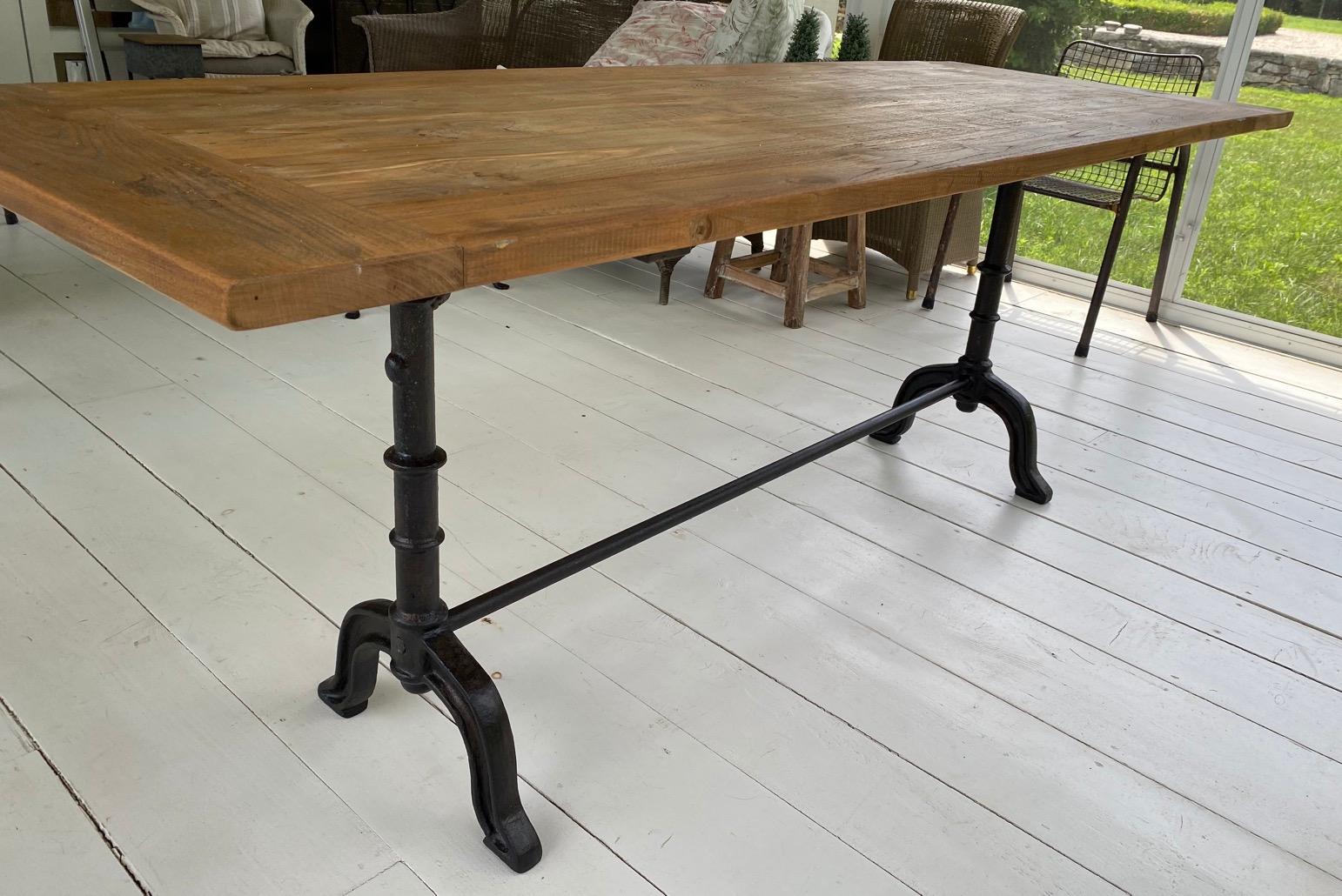 Hand-Crafted French Country Cafe Bistro Dining Table
