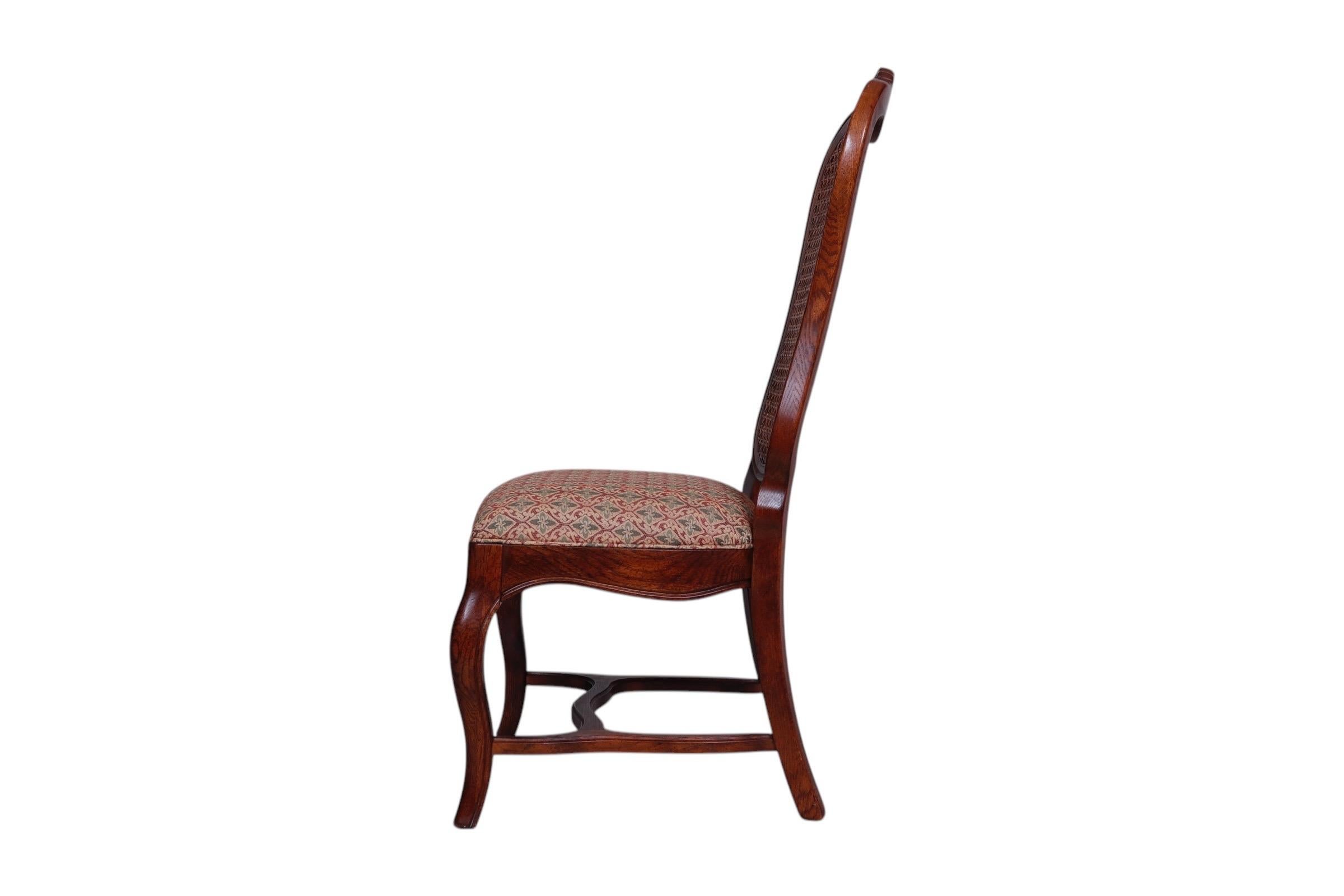 French Provincial French Country Caned Dining Chairs - Set 6 For Sale