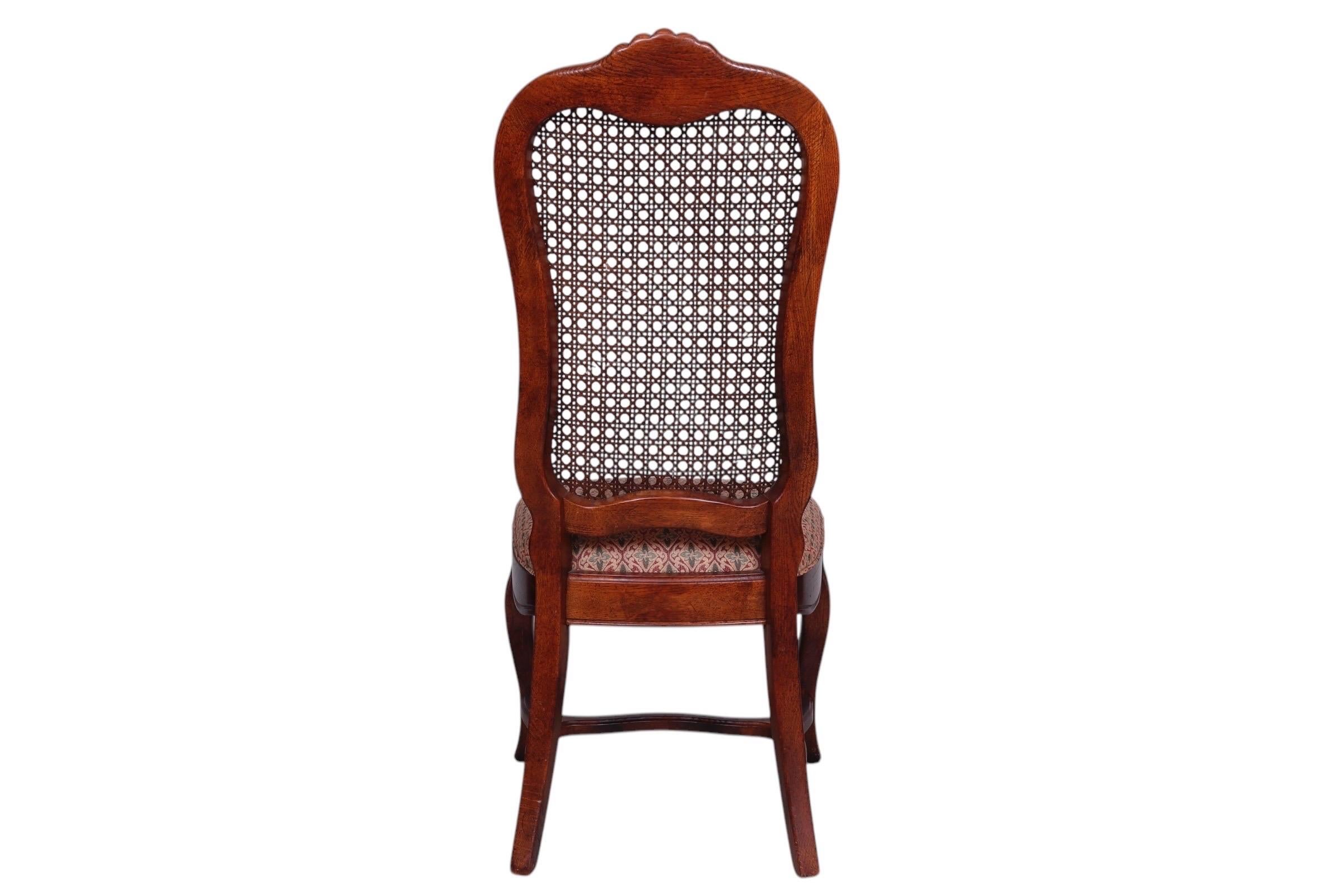 American French Country Caned Dining Chairs - Set 6 For Sale