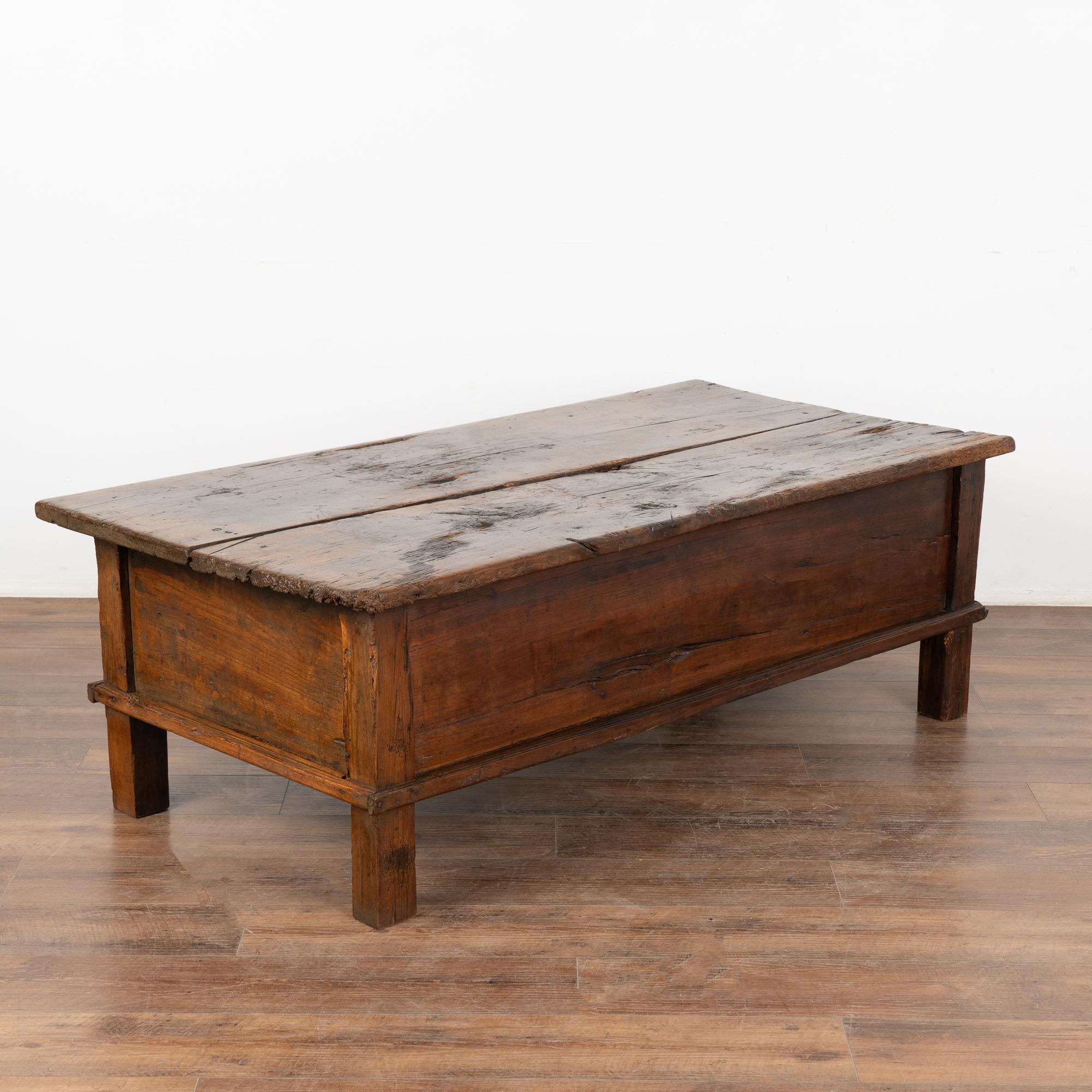 French Country Coffee Table with One Drawer, circa 1820-40 6