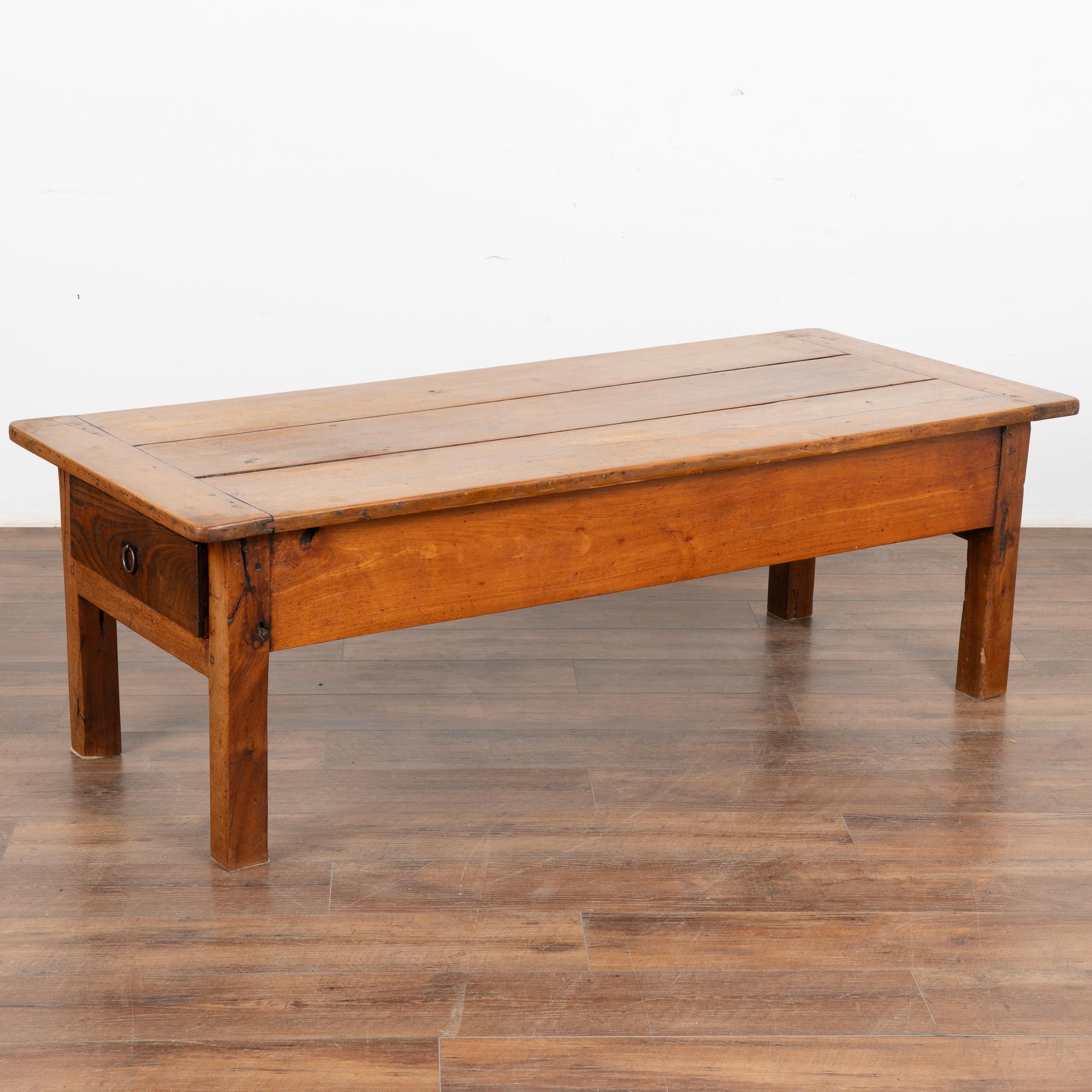 French Country Coffee Table with Two Drawers, circa 1820-40 For Sale 3