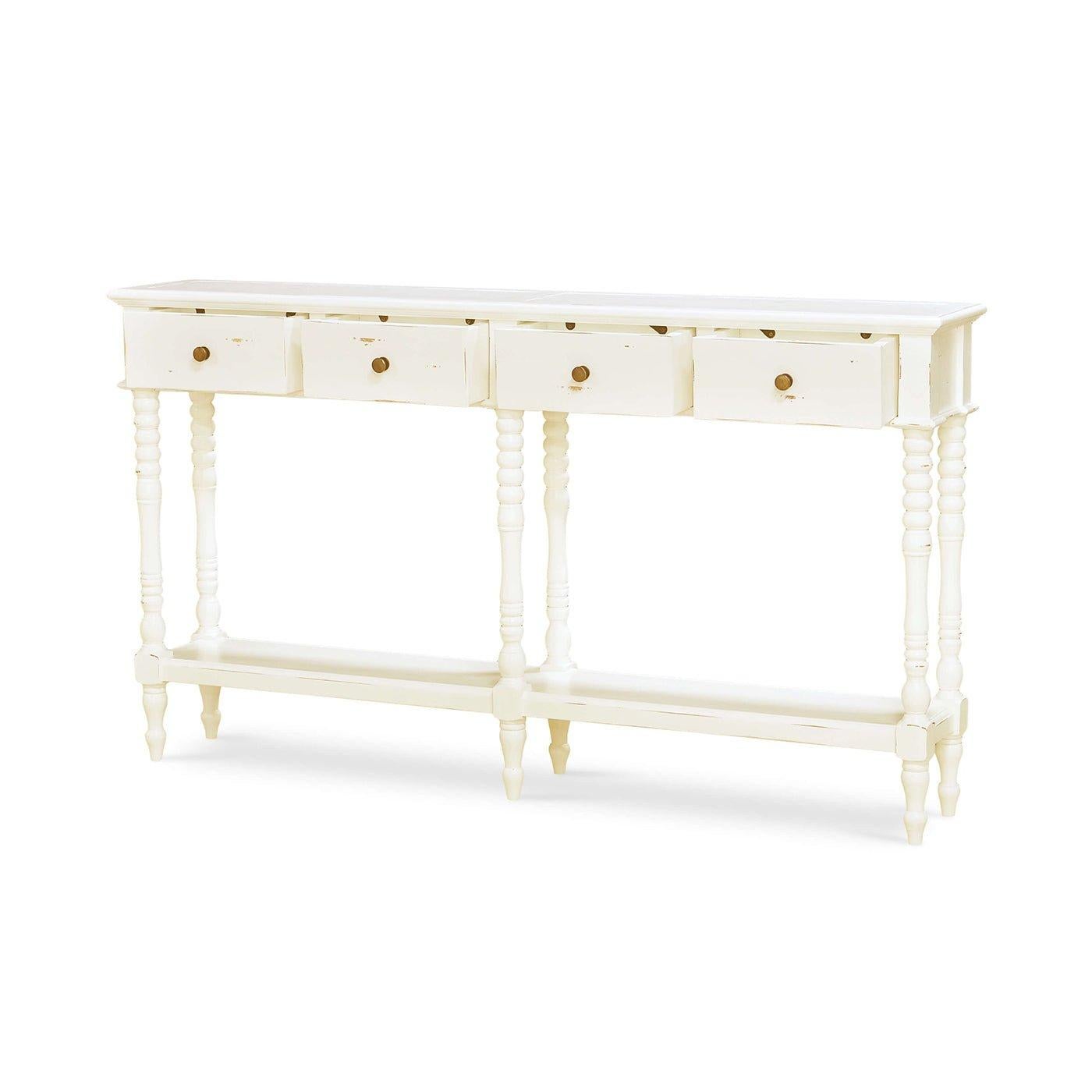 French Provincial French Country Console Table For Sale