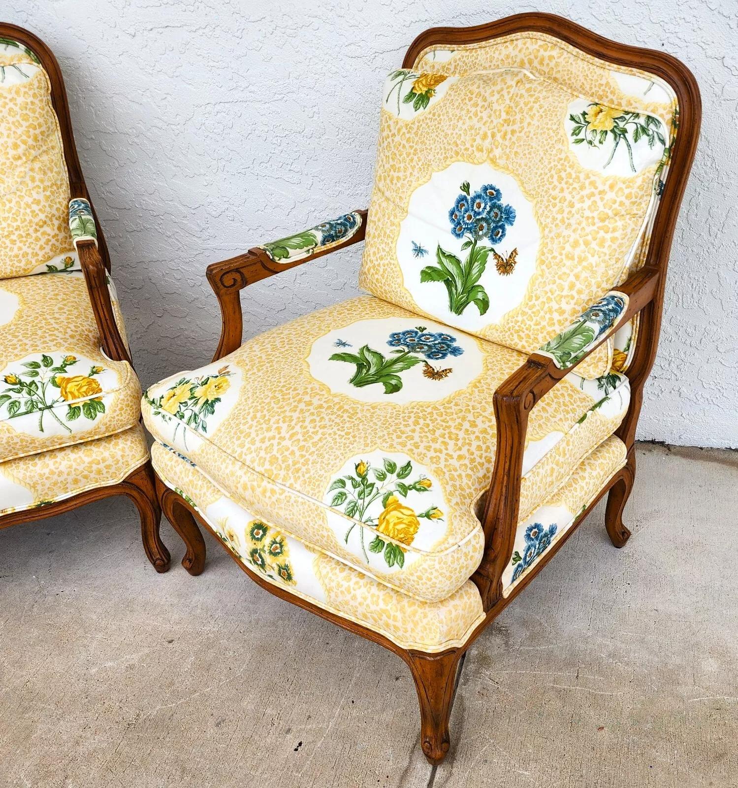 French Country Cottage Armchairs by HEIRLOOM In Good Condition In Lake Worth, FL