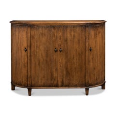 French Country Demilune Cabinet