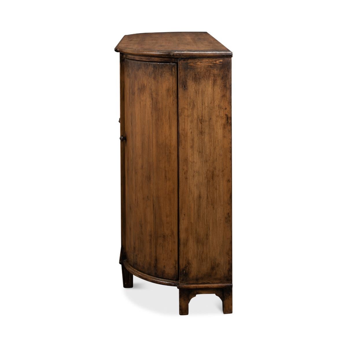 French Country Demilune Cabinet For Sale 1