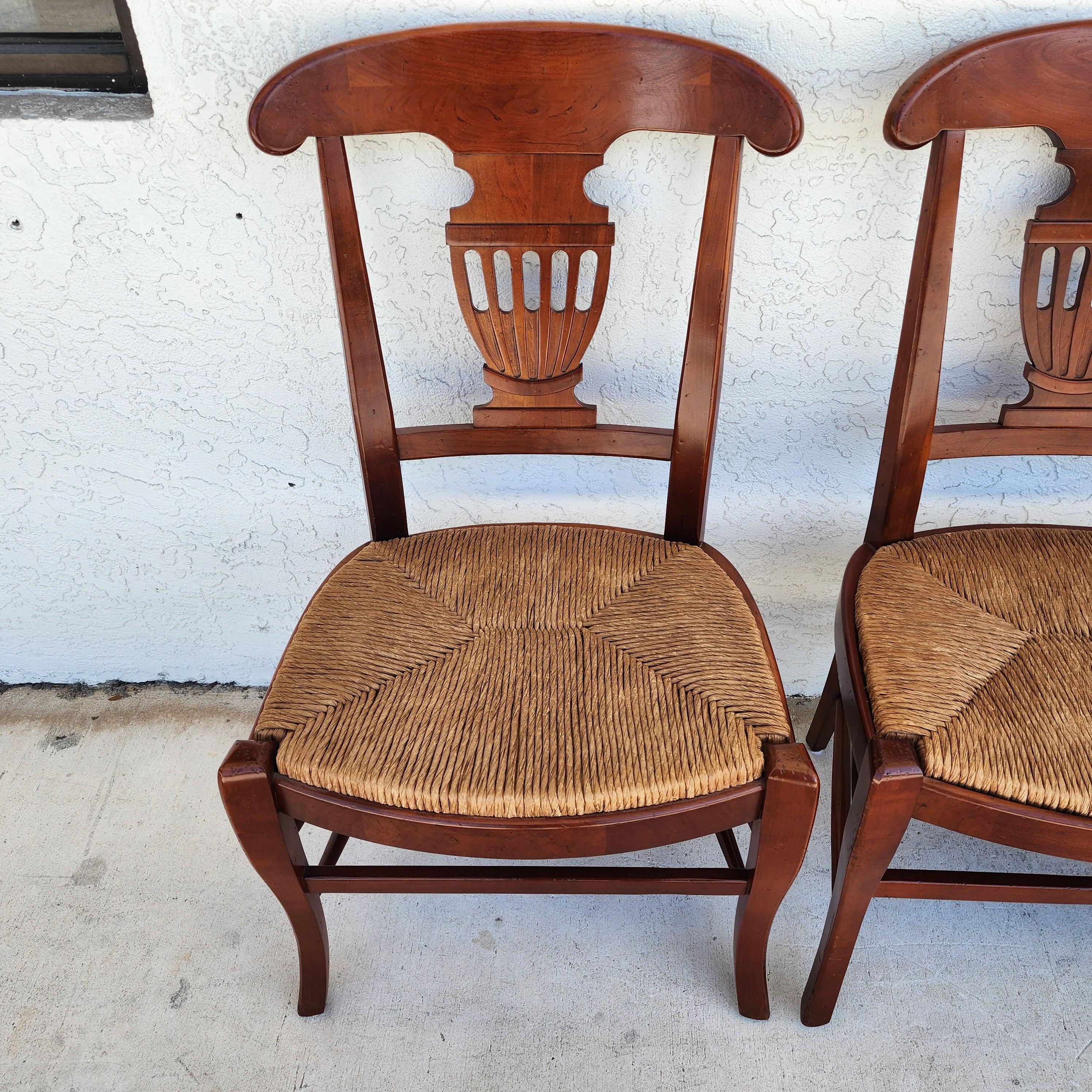 Chaises de salle à manger de style campagne française par HICKORY CHAIR CO Ensemble de 4 en vente 6