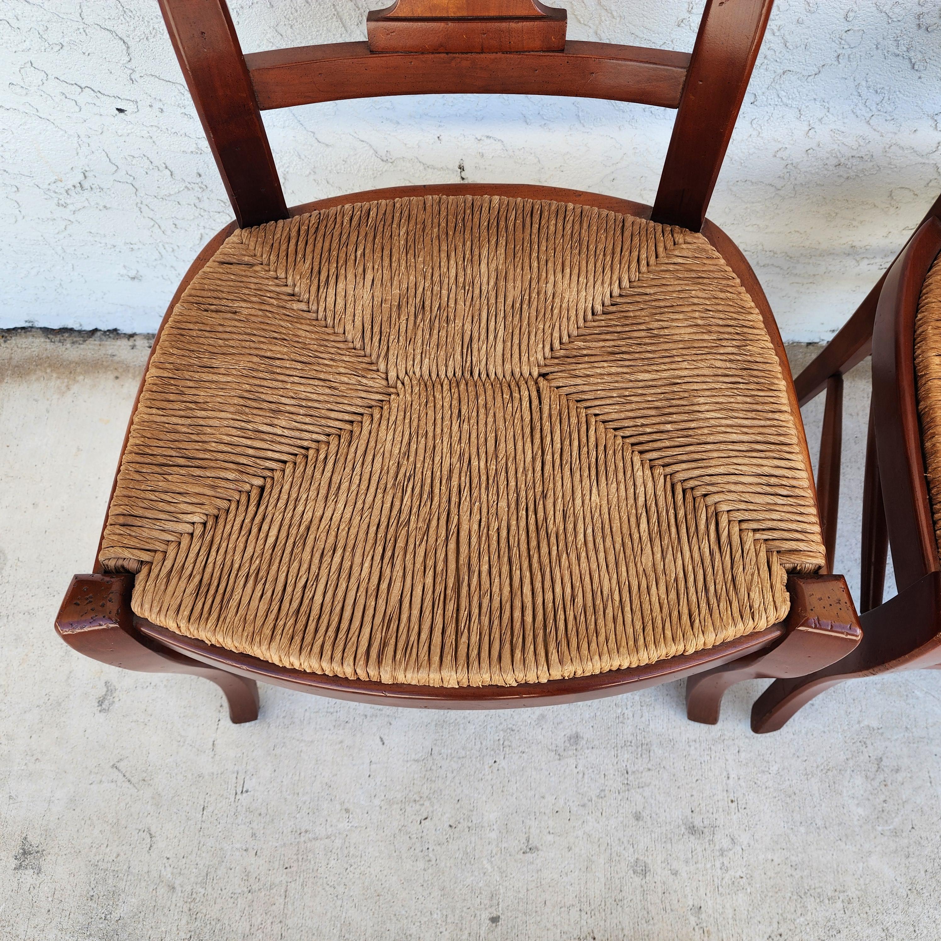 Chaises de salle à manger de style campagne française par HICKORY CHAIR CO Ensemble de 4 en vente 7