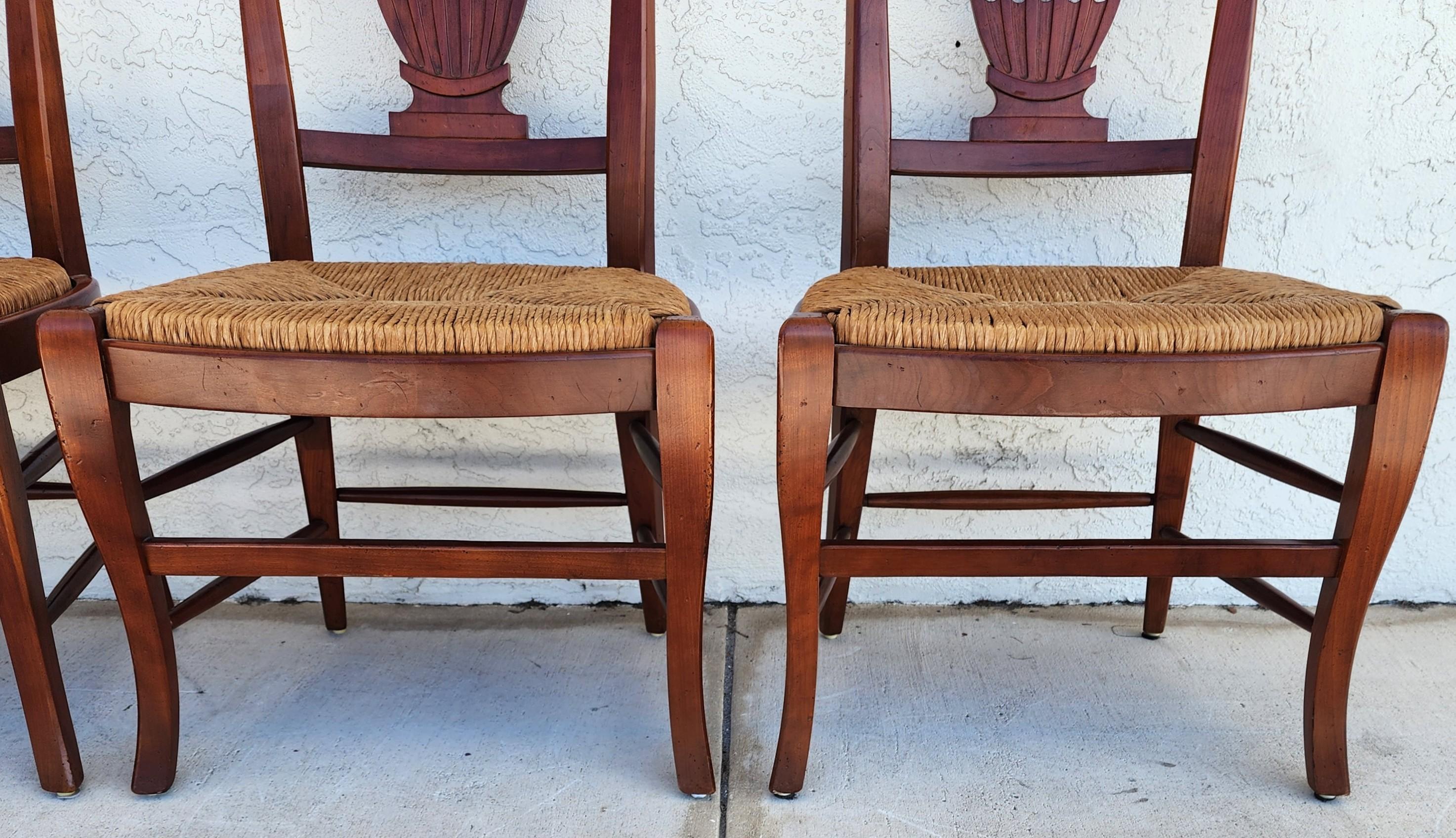 Chaises de salle à manger de style campagne française par HICKORY CHAIR CO Ensemble de 4 en vente 8