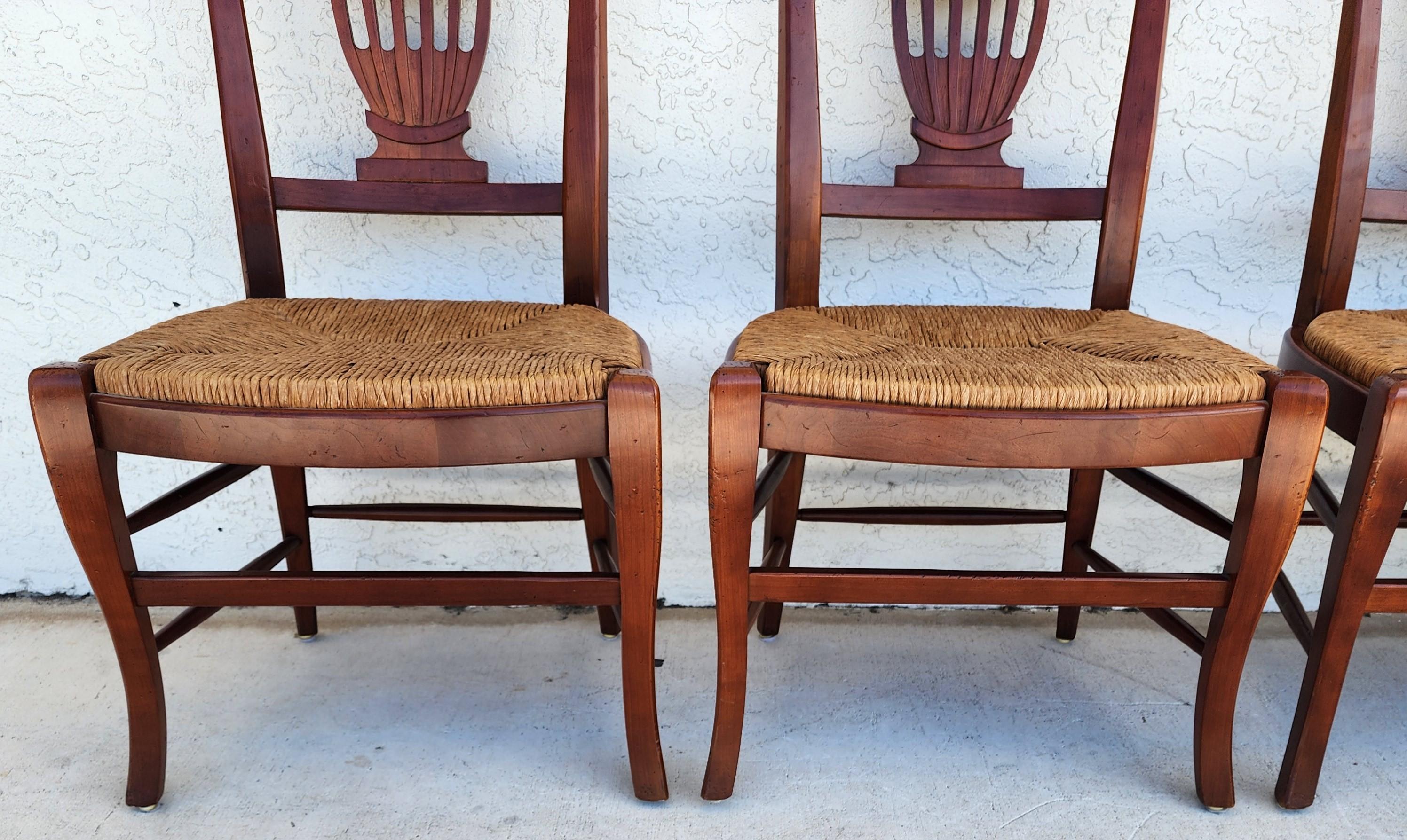 Chaises de salle à manger de style campagne française par HICKORY CHAIR CO Ensemble de 4 en vente 9