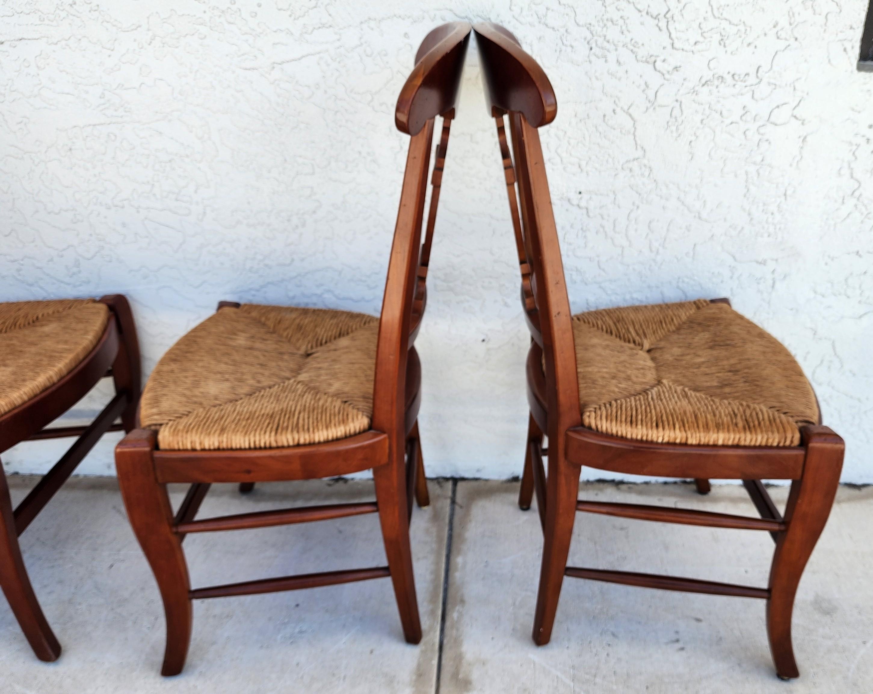 Chaises de salle à manger de style campagne française par HICKORY CHAIR CO Ensemble de 4 en vente 10