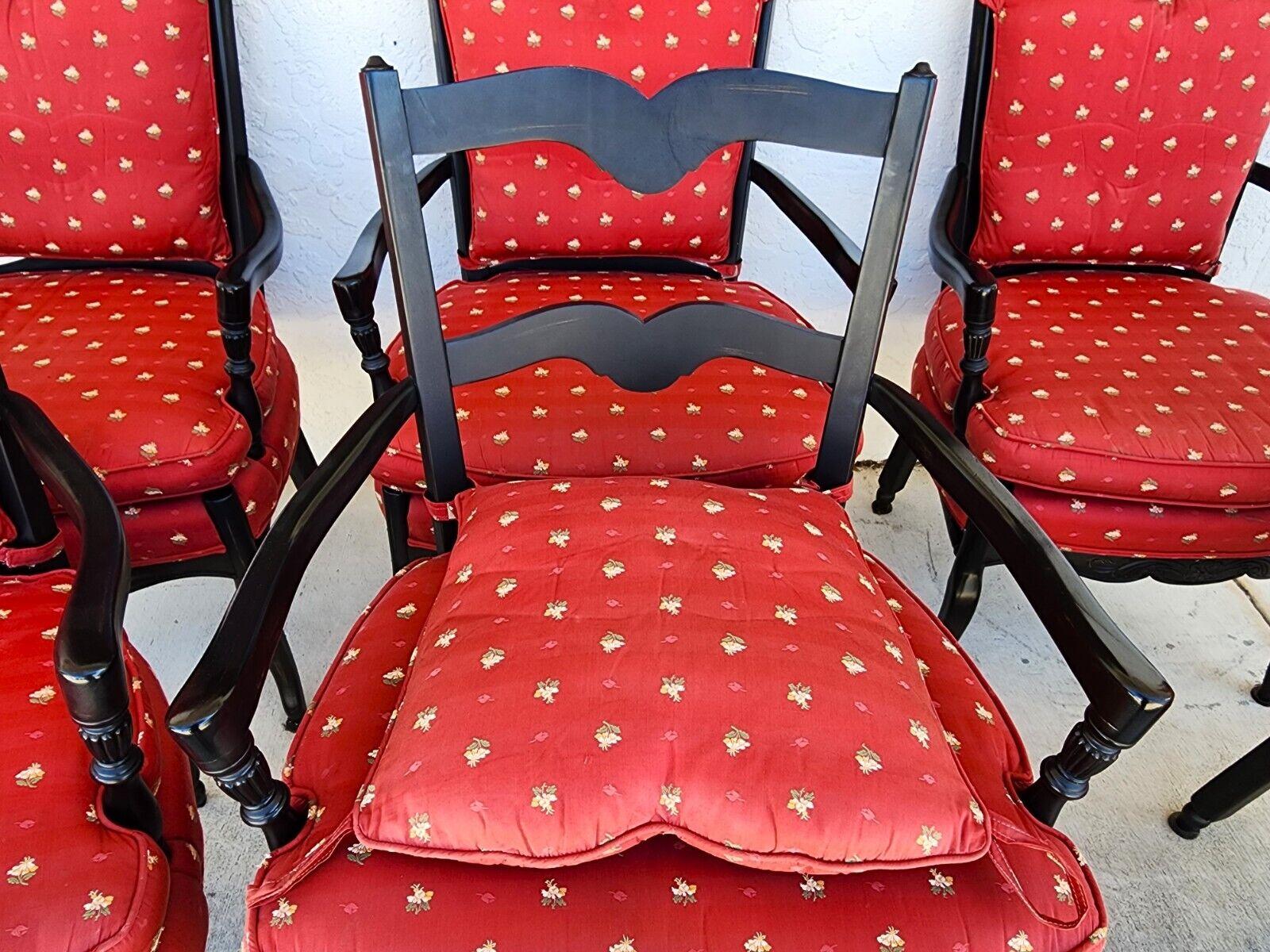 Fin du 20e siècle Chaises de salle à manger de style campagne française par PEARSON en vente
