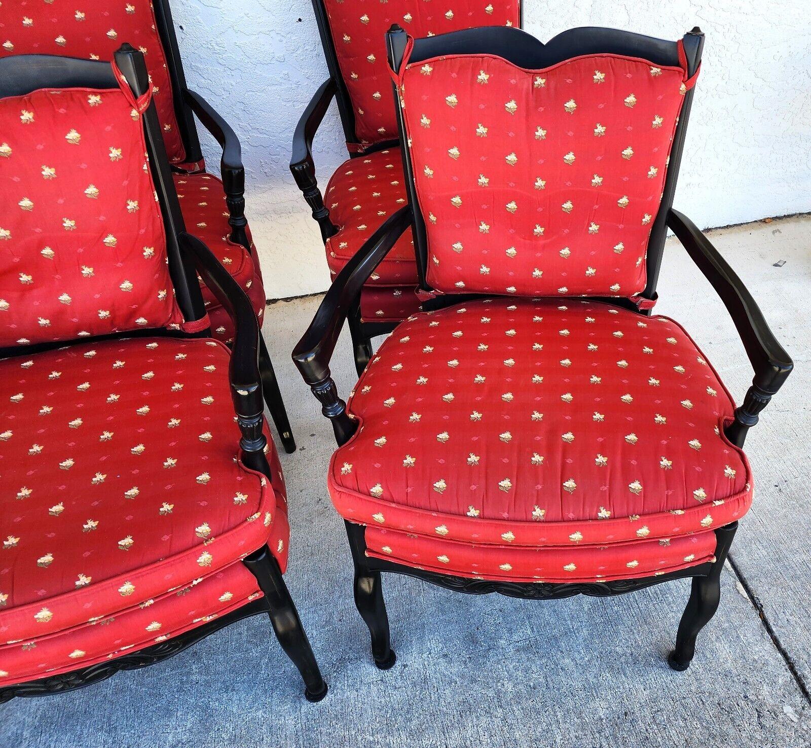 French Country Dining Chairs by PEARSON For Sale 2