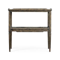 French Country End Table - Dark Driftwood