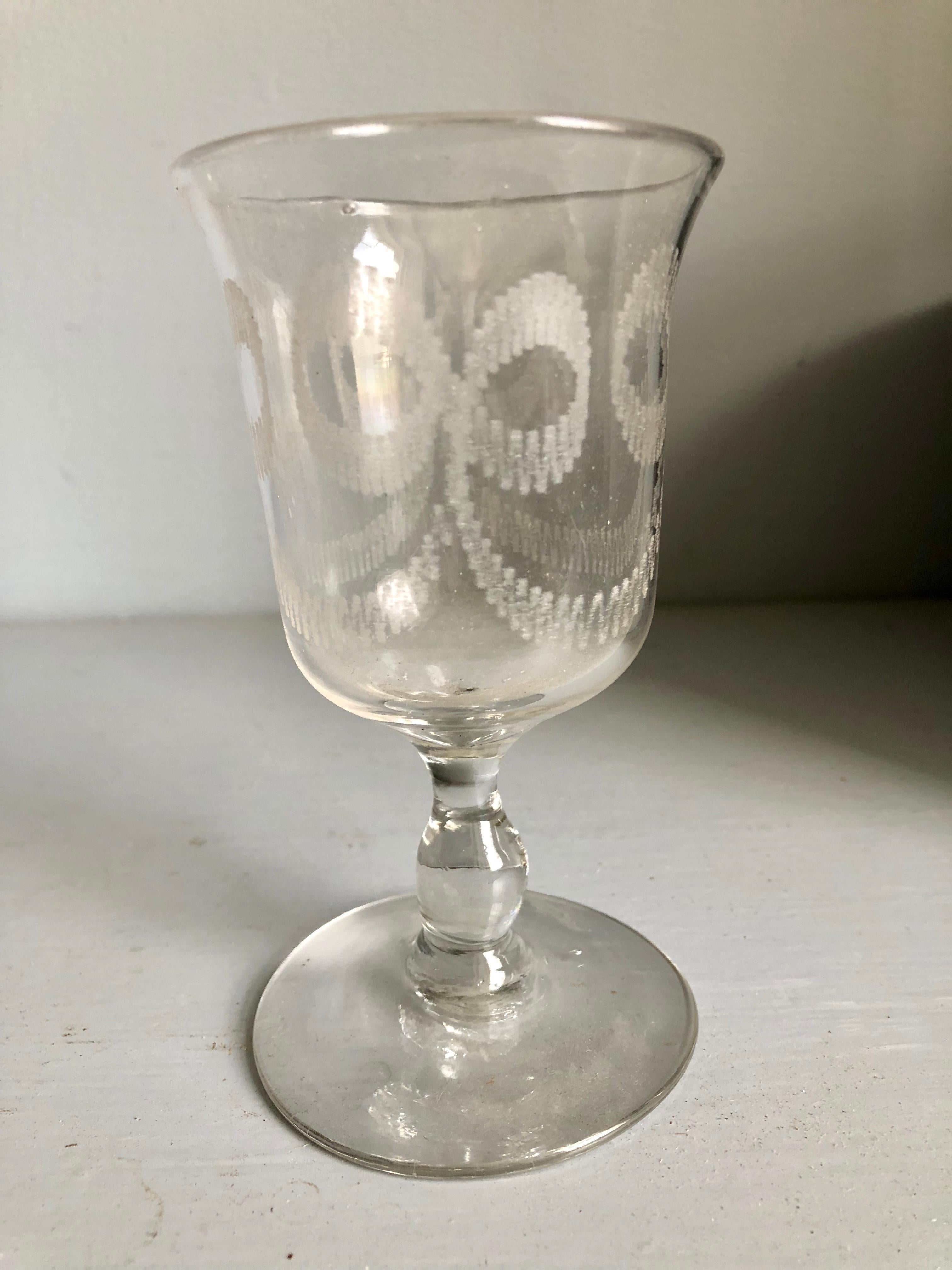 Empire Wine Glass 4 available ca.1820 antique 19th C 