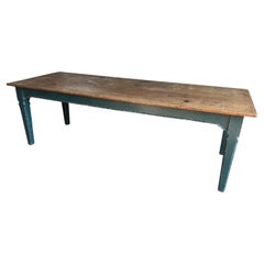 Antique French Country Farm Table, 19th C