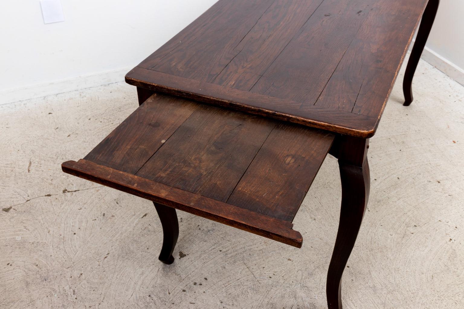 French Provincial French Country Farm Table 19th Century