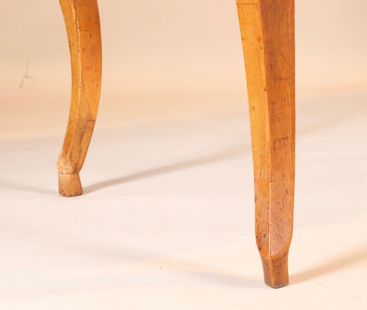 French Provincial French Country Farm Table in Cherry For Sale