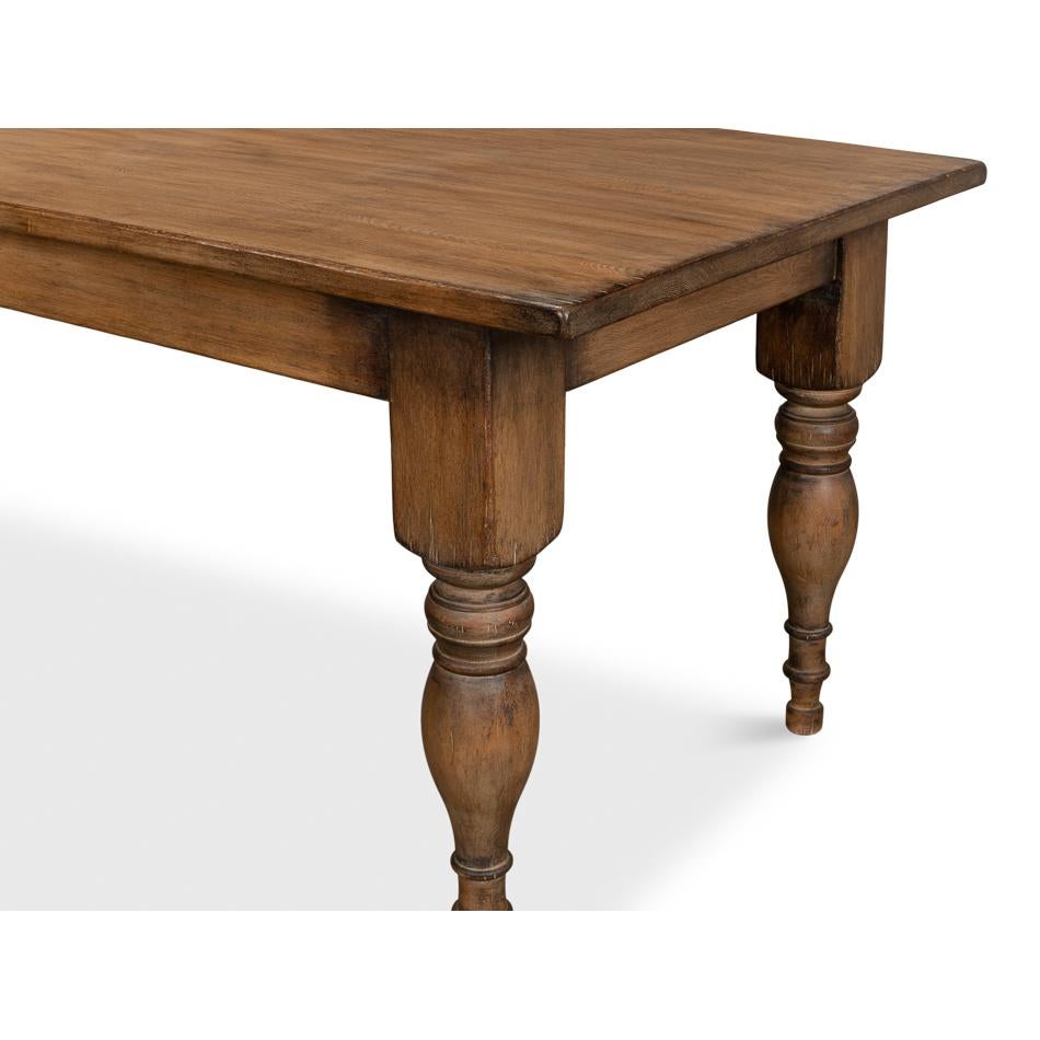 French Country Farmhouse Dining Table For Sale 4